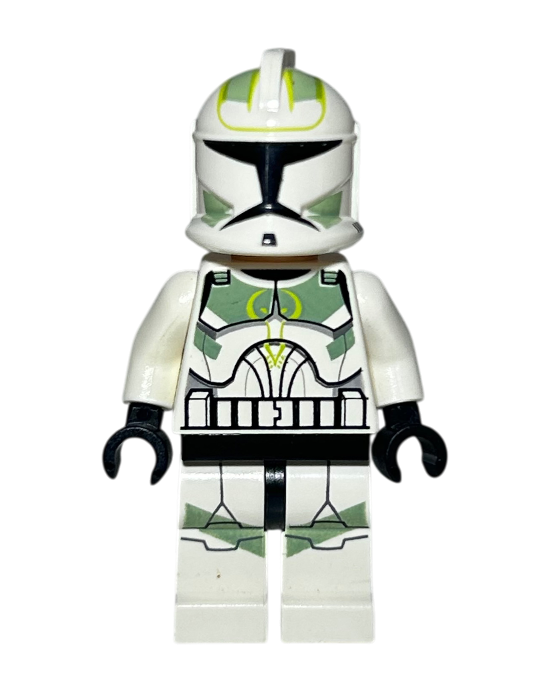 Phase 1 Horn Company Clone Trooper SW0298 LEGO Star Wars Minifigur Vorderansicht brick2d2
