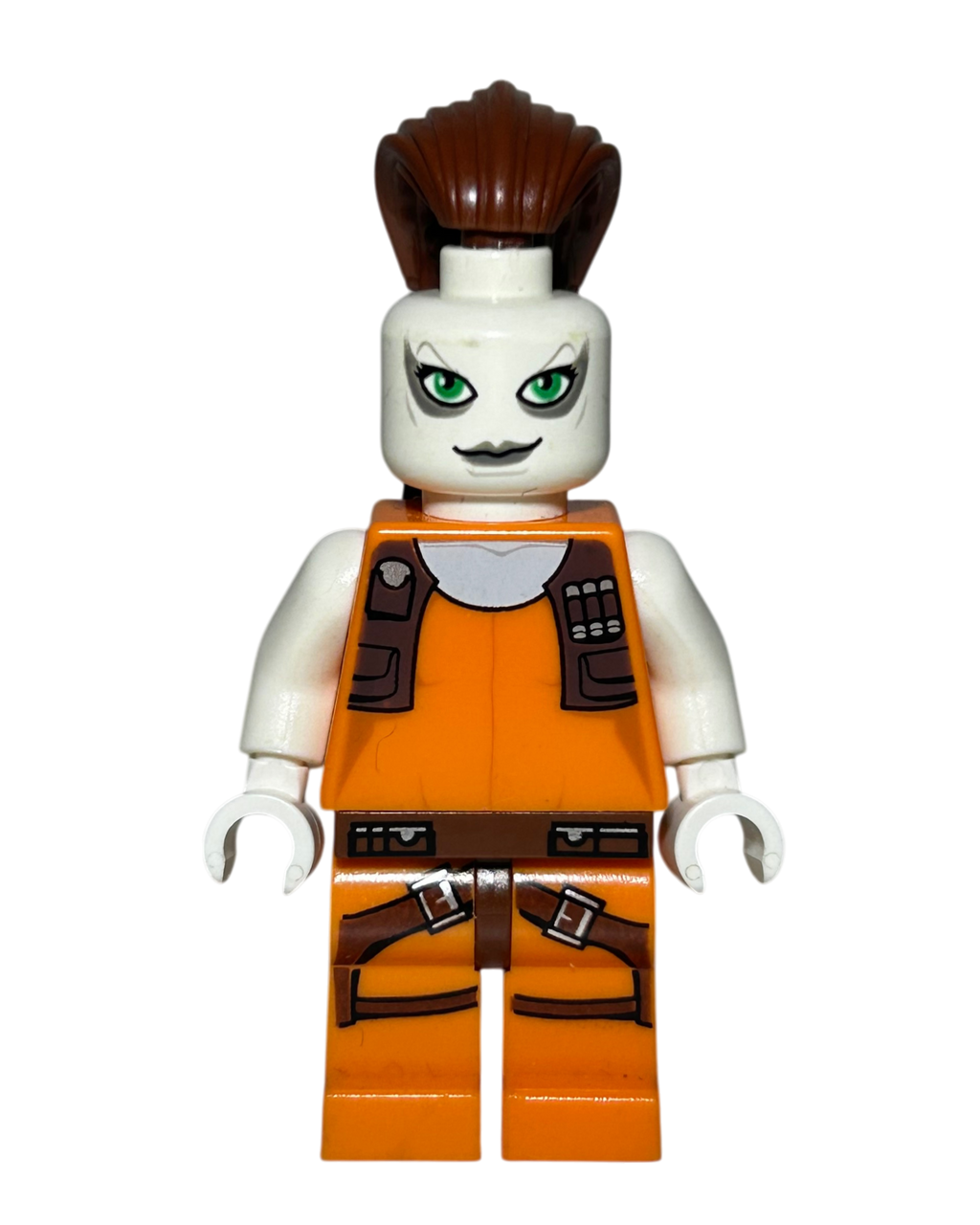 Aurra Sing SW0306 LEGO Star Wars Minifigur Vorderansicht brick2d2