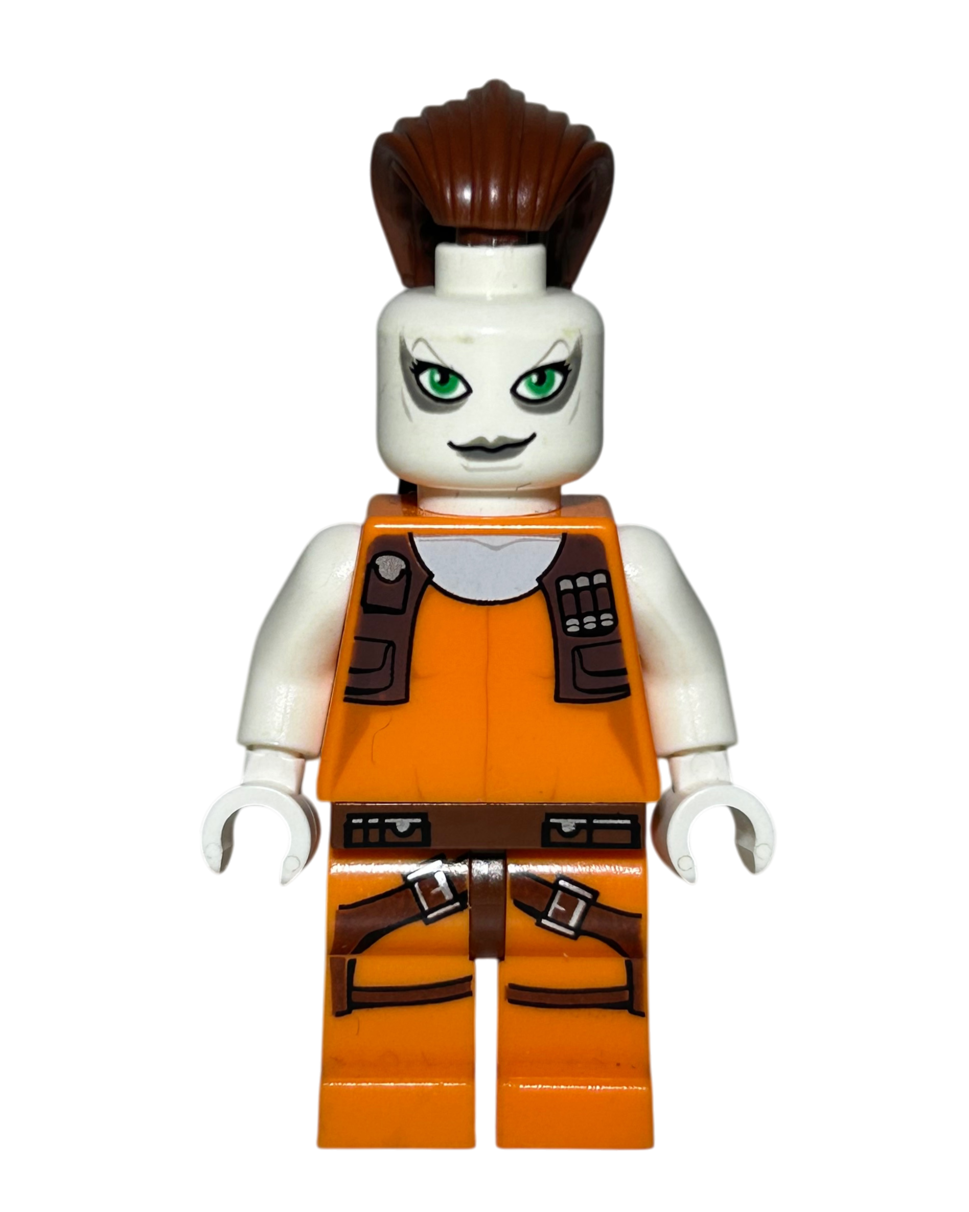 Aurra Sing SW0306 LEGO Star Wars Minifigur Vorderansicht brick2d2