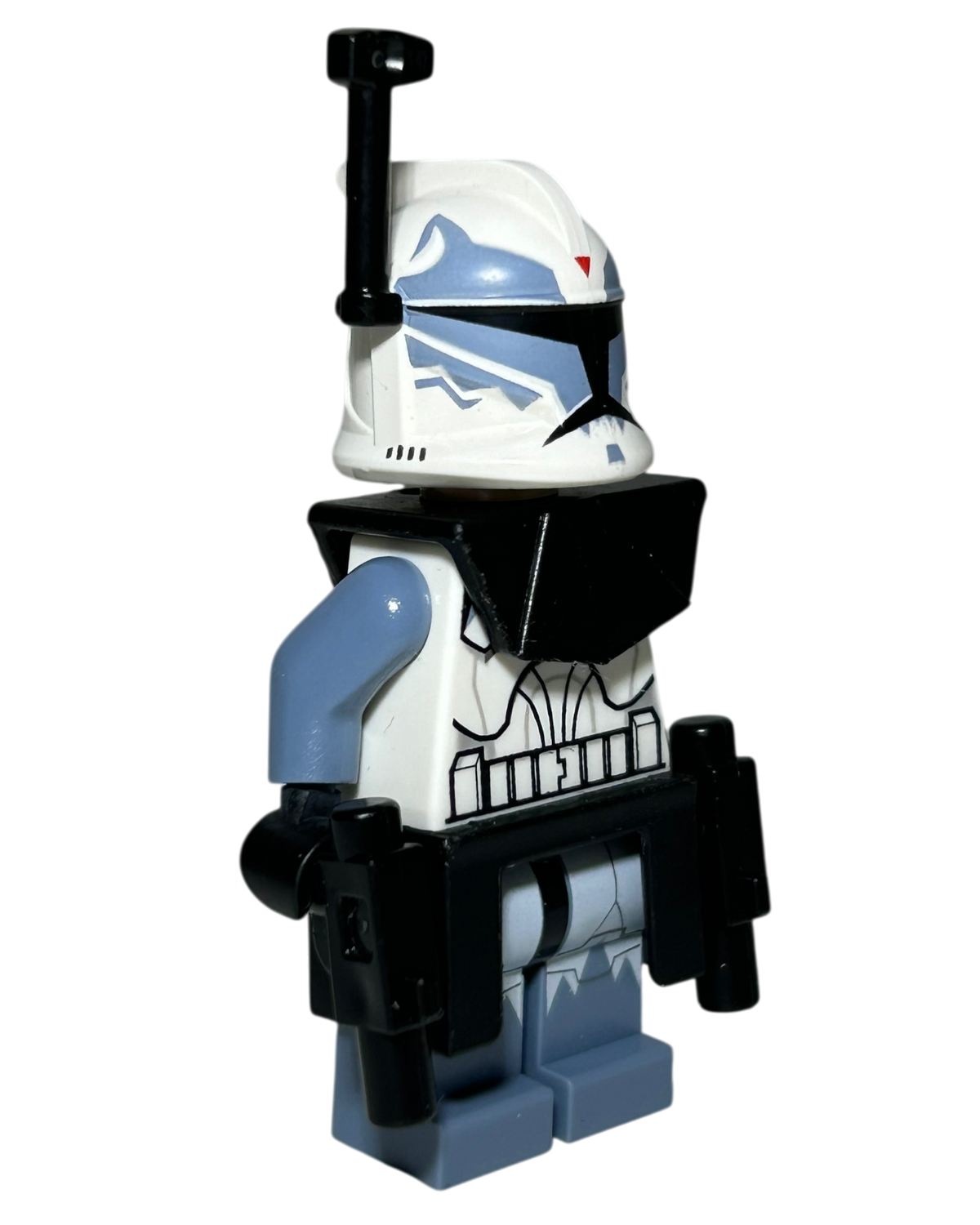 Clone Trooper Commander Wolffe 104th Battalion Wolfpack Phase 1 SW0330 LEGO Star Wars Minifigur Seitenansicht links brick2d2