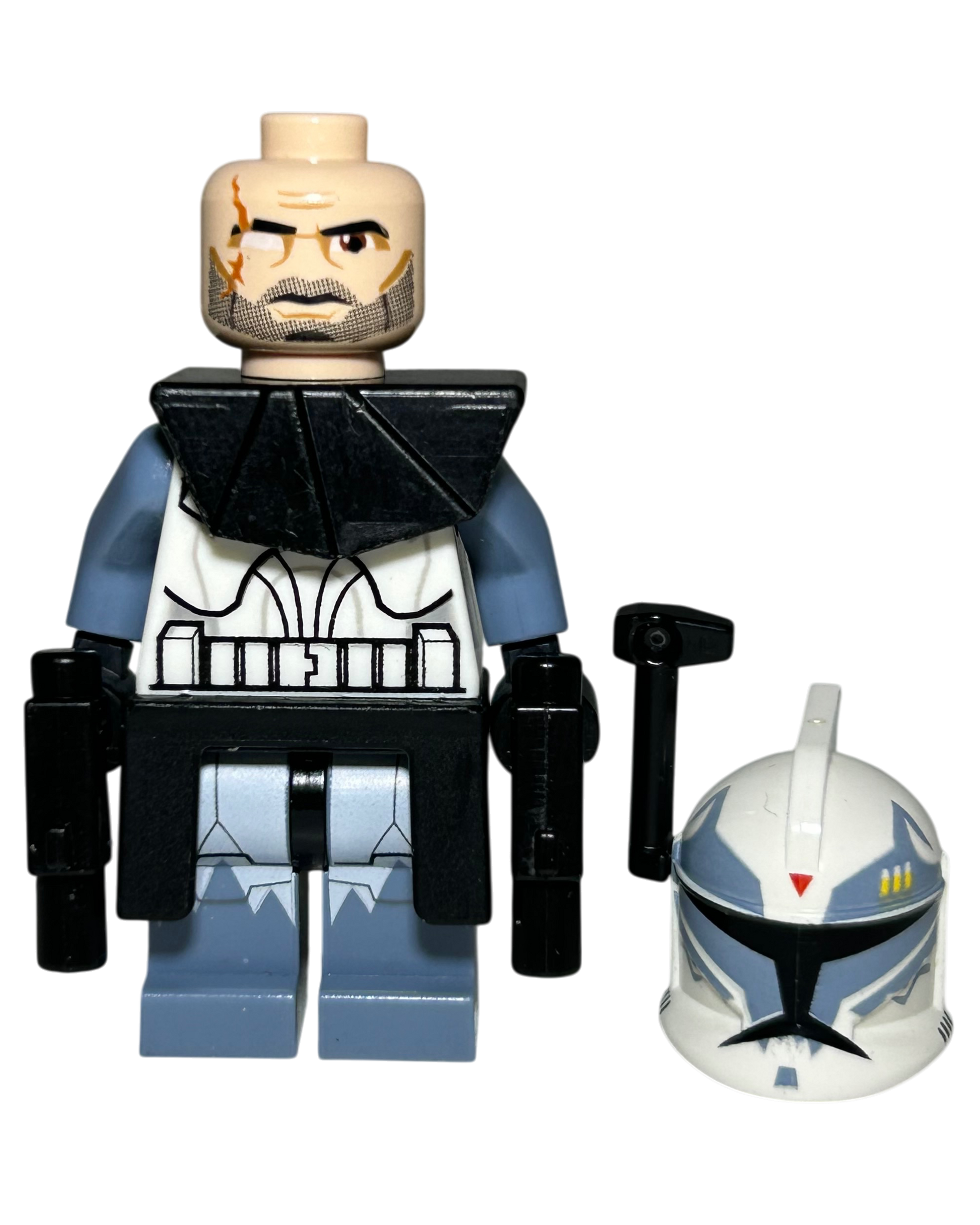 Clone Trooper Commander Wolffe 104th Battalion Wolfpack Phase 1 SW0330 LEGO Star Wars Minifigur Detailansicht brick2d2