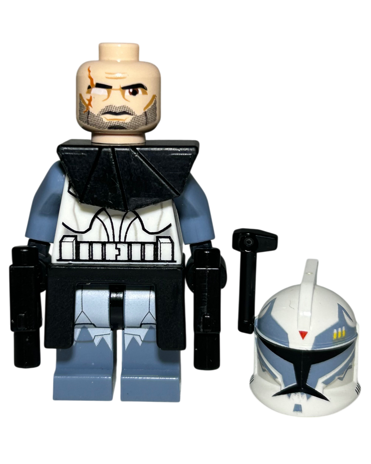 Clone Trooper Commander Wolffe 104th Battalion Wolfpack Phase 1 SW0330 LEGO Star Wars Minifigur Detailansicht brick2d2