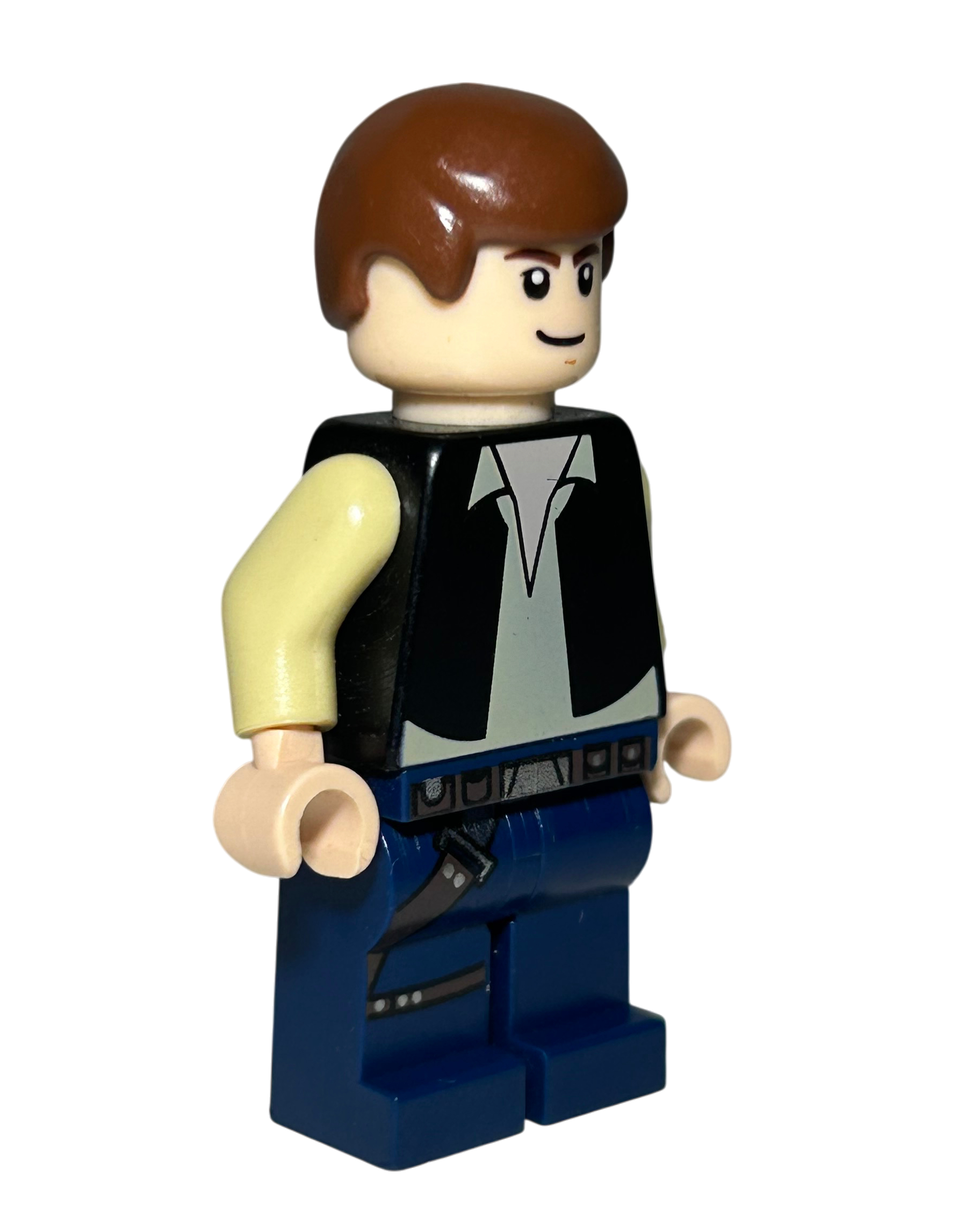 Lego Star Wars Minifigur Han Solo SW0334 Seitenansicht links brick2d2