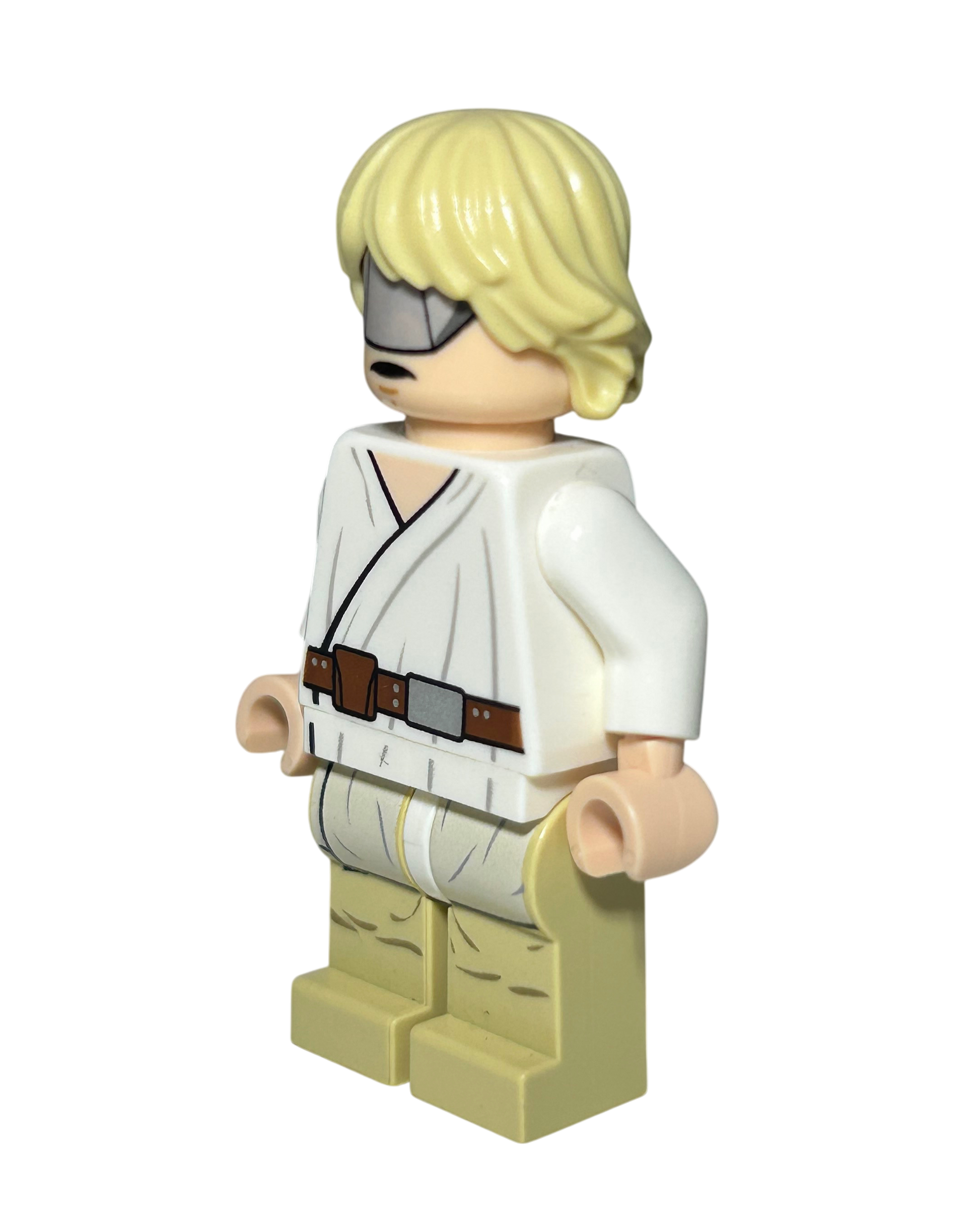 Lego Star Wars Luke Skywalker mit grauem Visor SW0335 Seitenansicht rechts brick2d2
