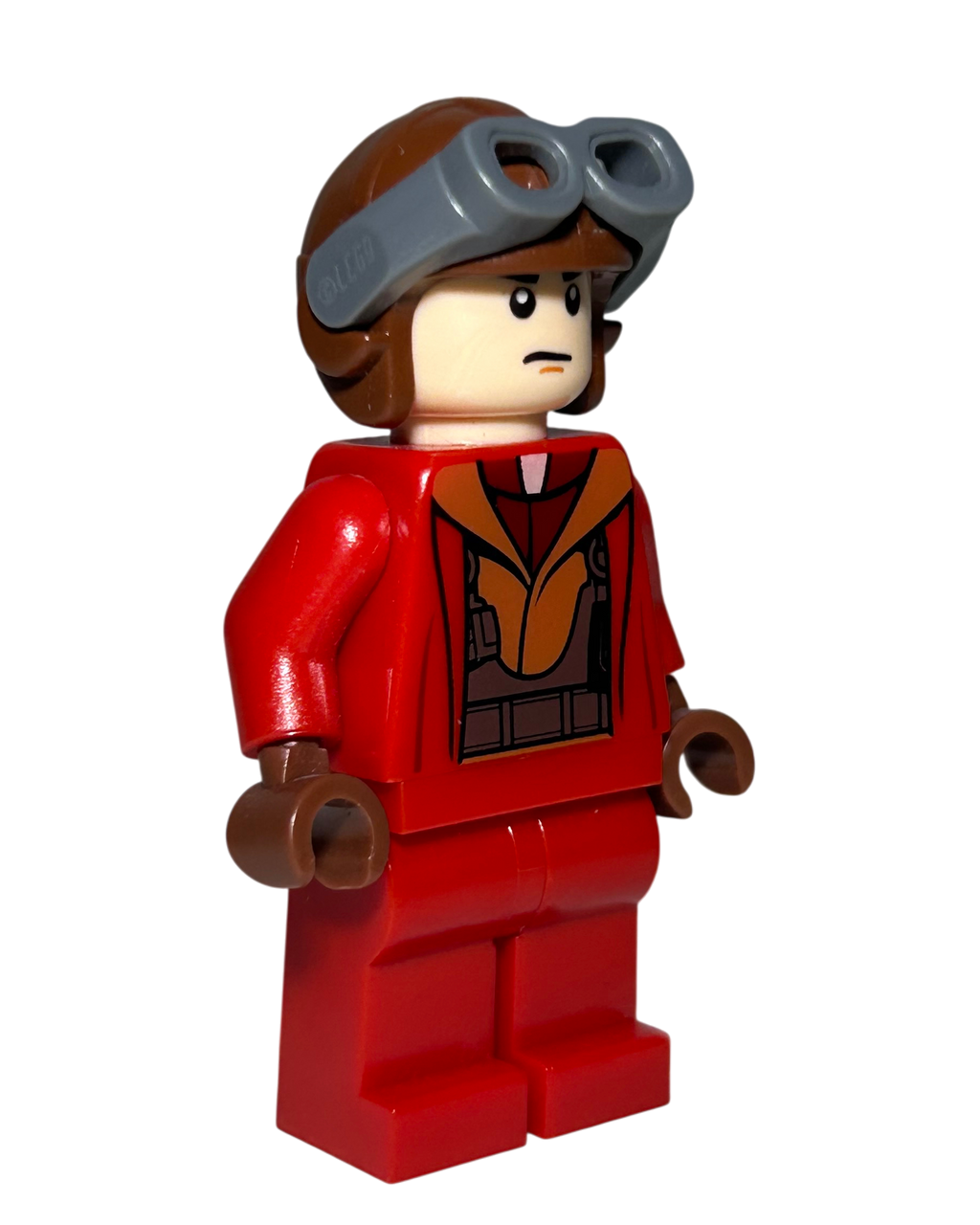 Lego Star Wars Minifigur Naboo Fighter Pilot SW0340 Seitenansicht links brick2d2