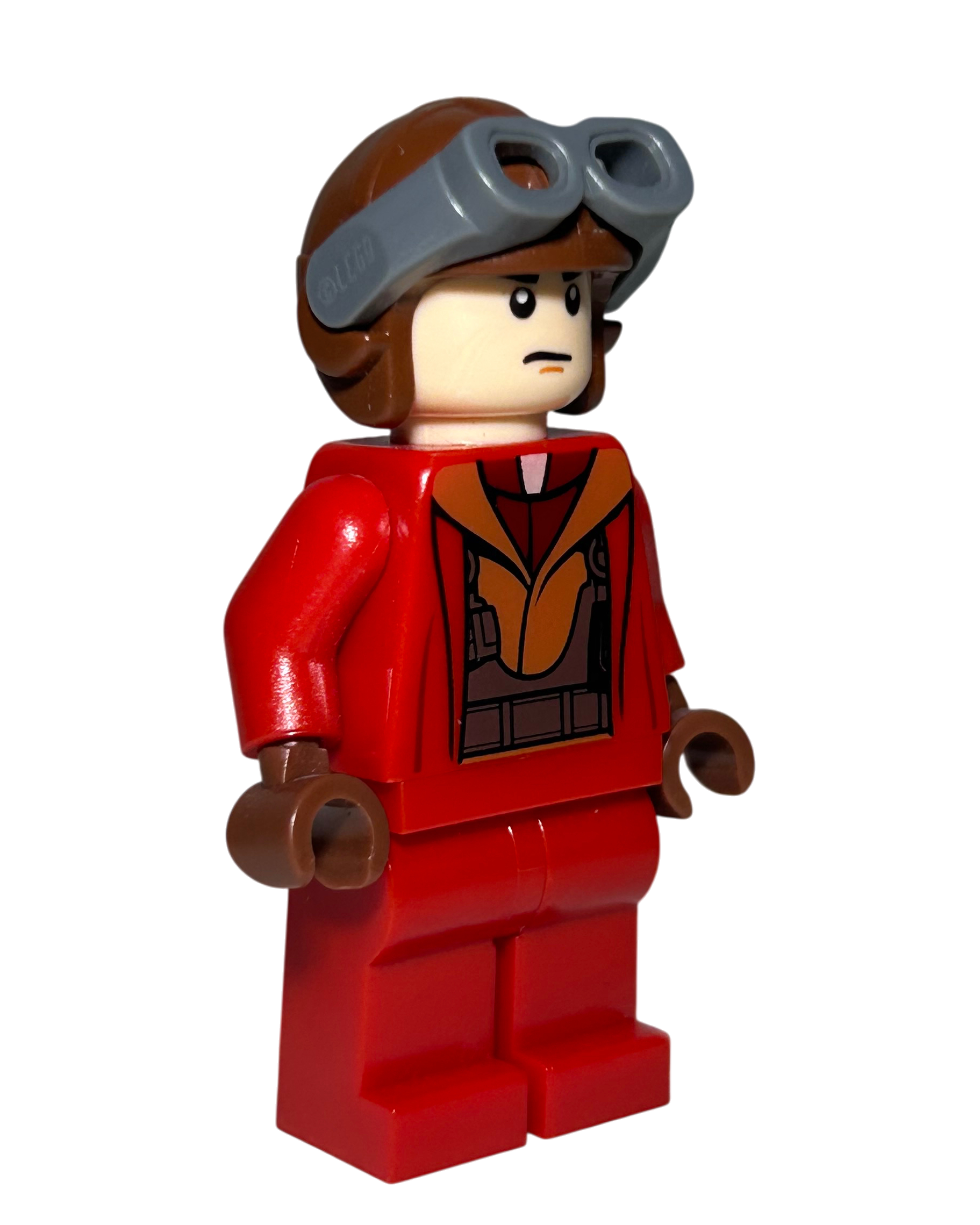 Lego Star Wars Minifigur Naboo Fighter Pilot SW0340 Seitenansicht links brick2d2