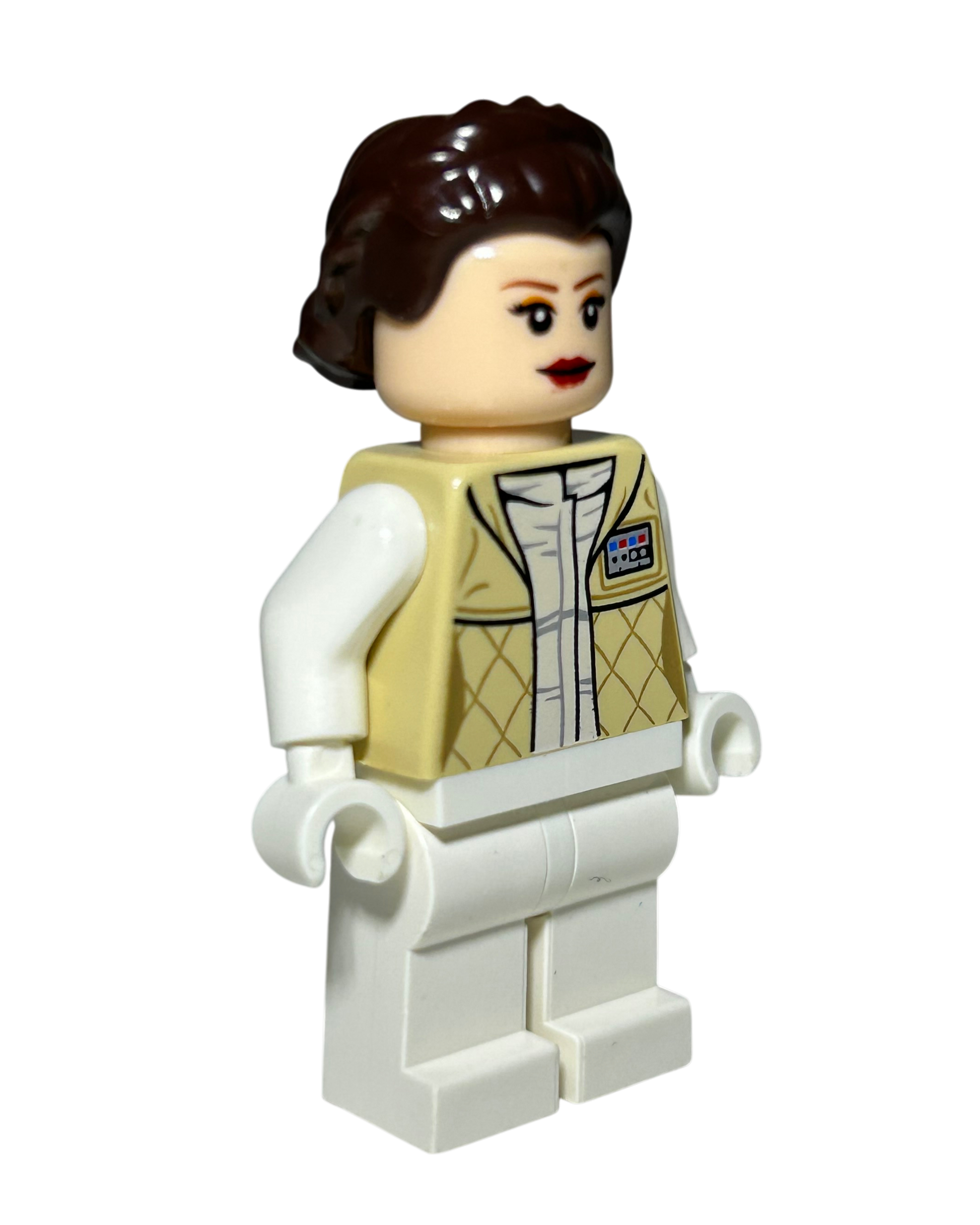 Prinzessin Leia Hoth Outfit SW0346 LEGO Star Wars Minifigur Seitenansicht links brick2d2