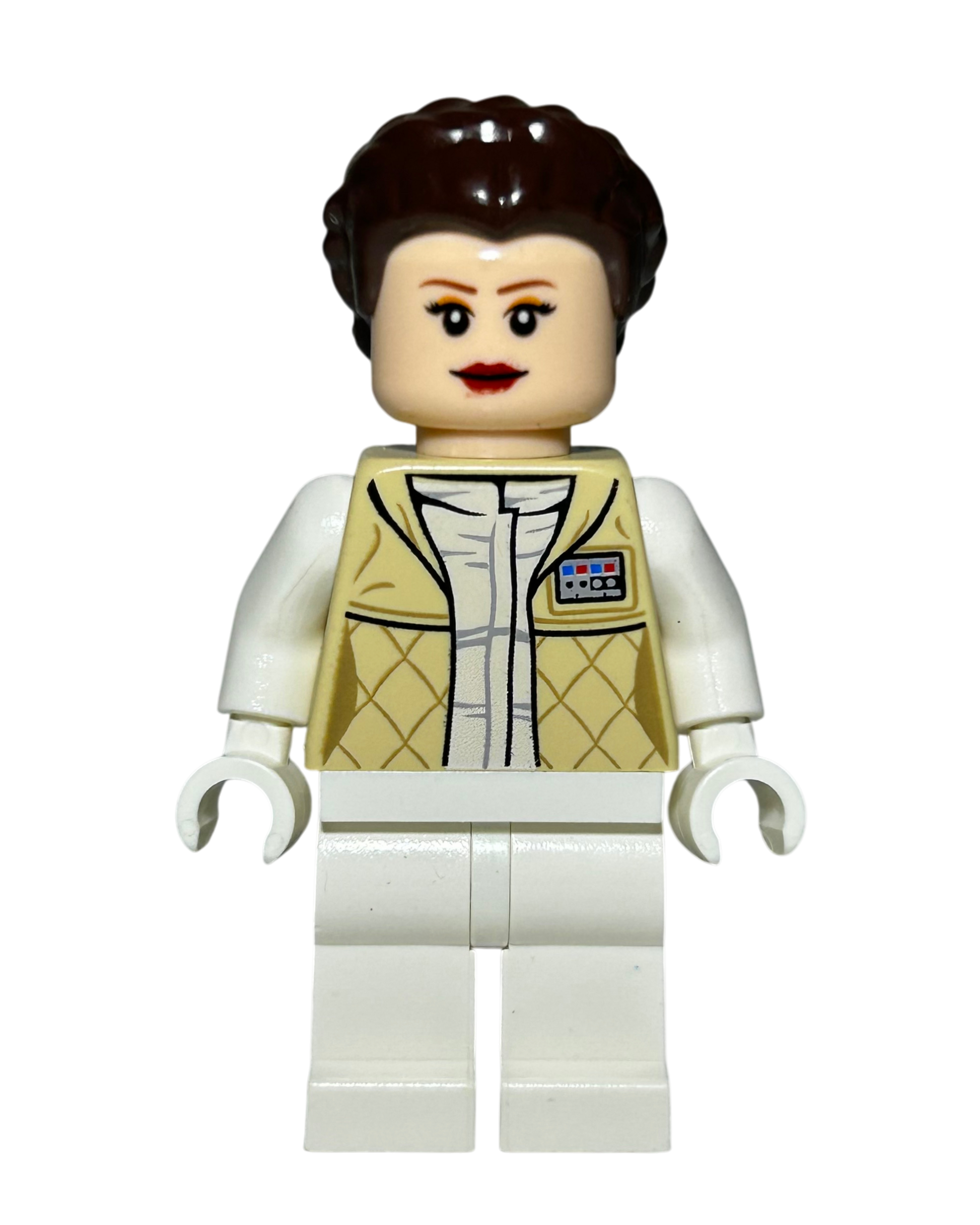 Prinzessin Leia Hoth Outfit SW0346 LEGO Star Wars Minifigur Vorderansicht brick2d2