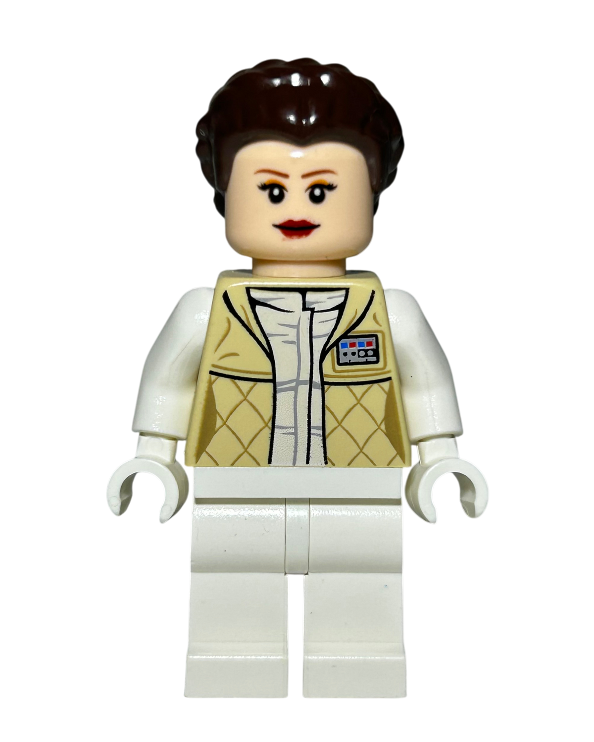 Prinzessin Leia Hoth Outfit SW0346 LEGO Star Wars Minifigur Vorderansicht brick2d2