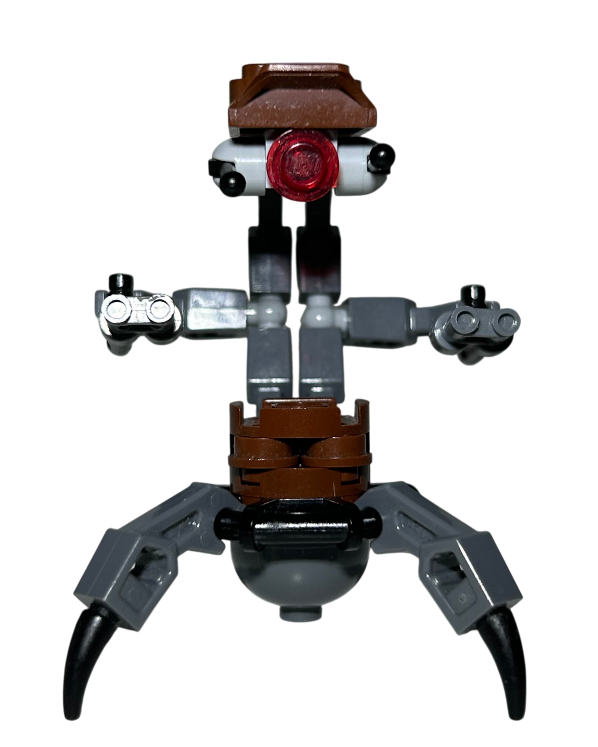 Droideka SW0348 LEGO Star Wars Minifigur Destroyer Droid Vorderansicht brick2d2