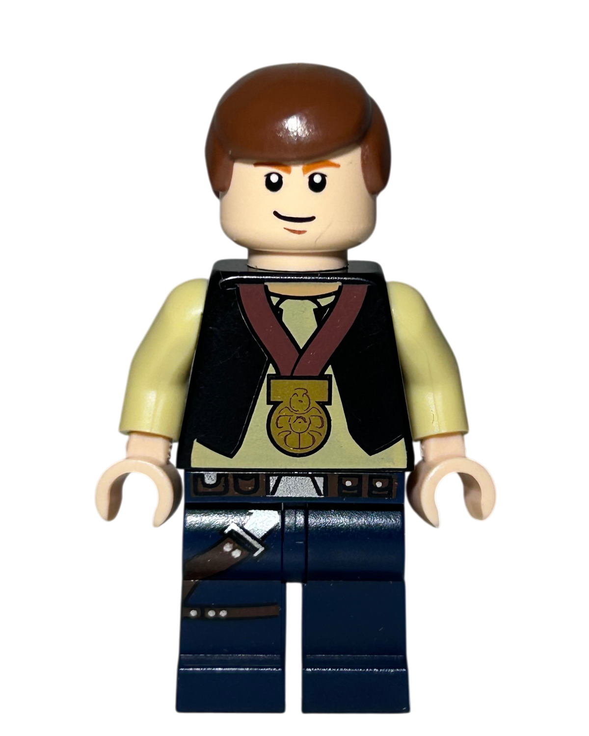 Han Solo Celebration Outfit SW0356 LEGO Star Wars Minifigur Vorderansicht brick2d2