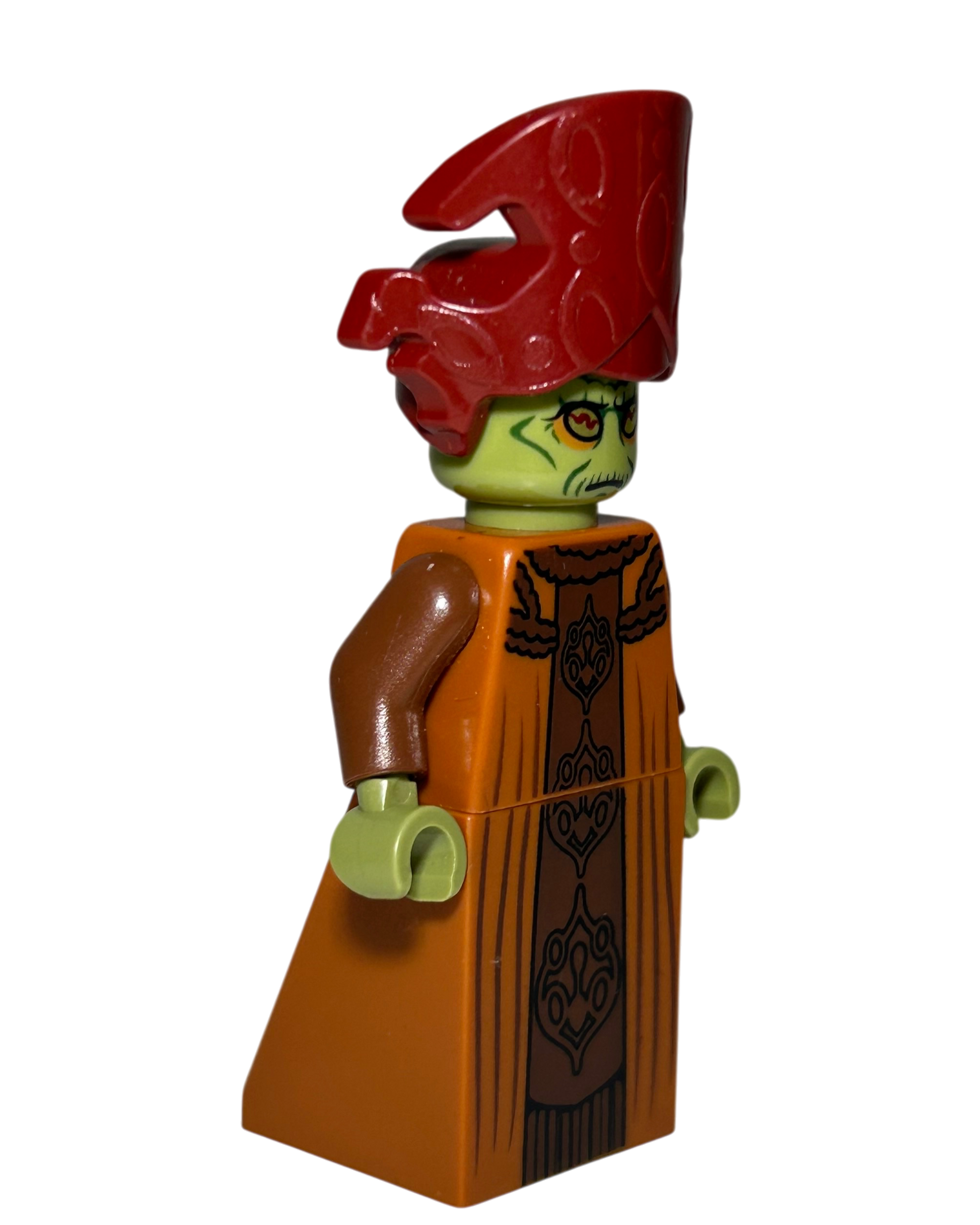 Nute Gunray Orangene Robe Outfit SW0363 LEGO Star Wars Minifigur Seitenansicht links brick2d2