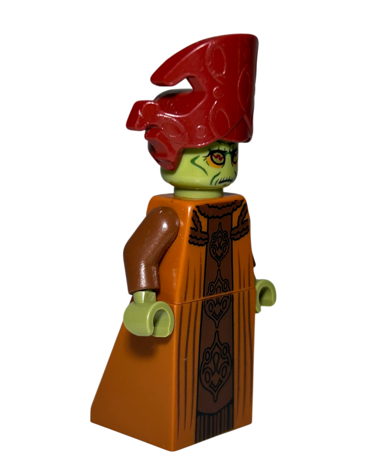 Nute Gunray Orangene Robe Outfit SW0363 LEGO Star Wars Minifigur Seitenansicht links brick2d2