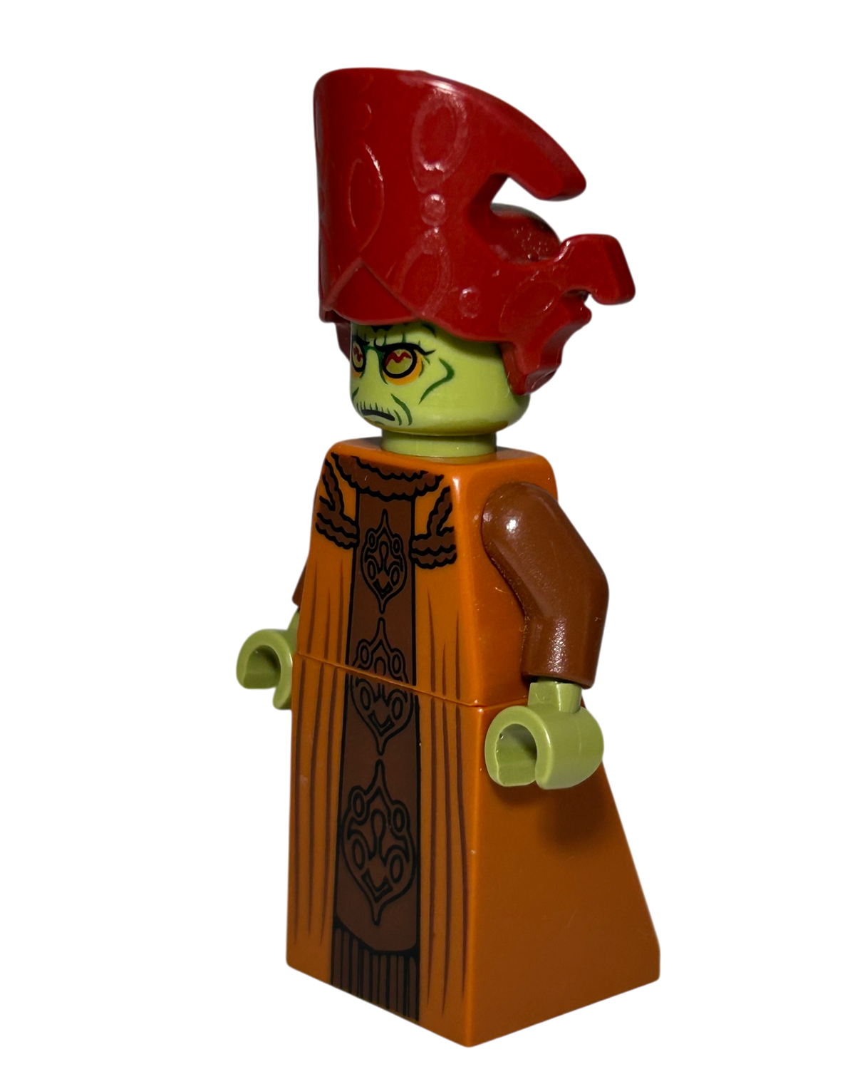 Nute Gunray Orangene Robe Outfit SW0363 LEGO Star Wars Minifigur Seitenansicht rechts brick2d2