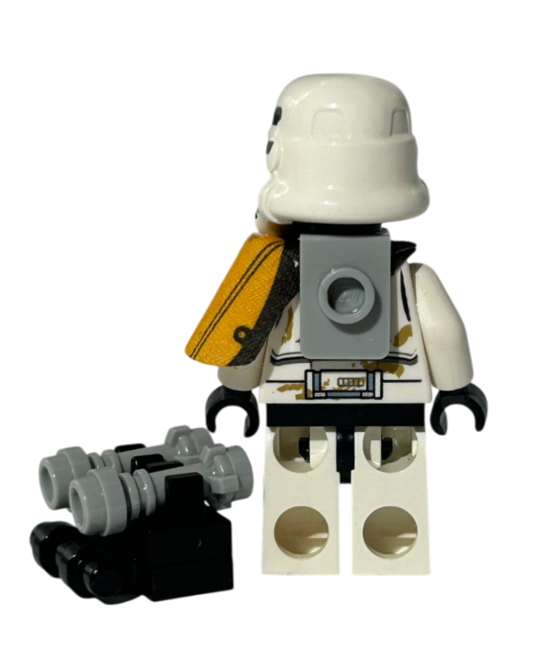 Sandtrooper mit orangem Pauldron SW0364 LEGO Star Wars Minifigur Rückansicht
