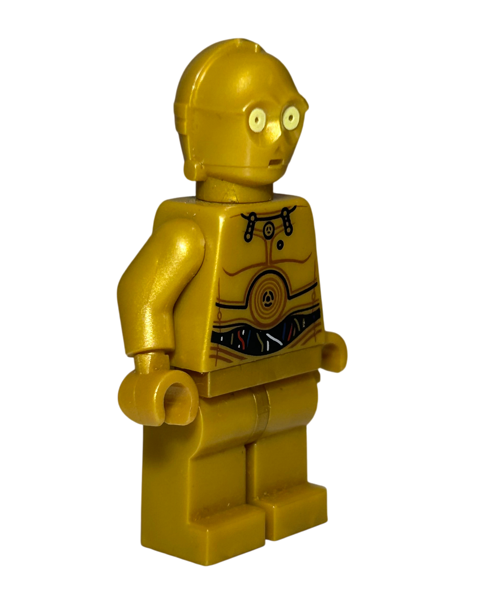 C 3PO SW0365 LEGO Star Wars Minifigur Seitenansicht links brick2d2