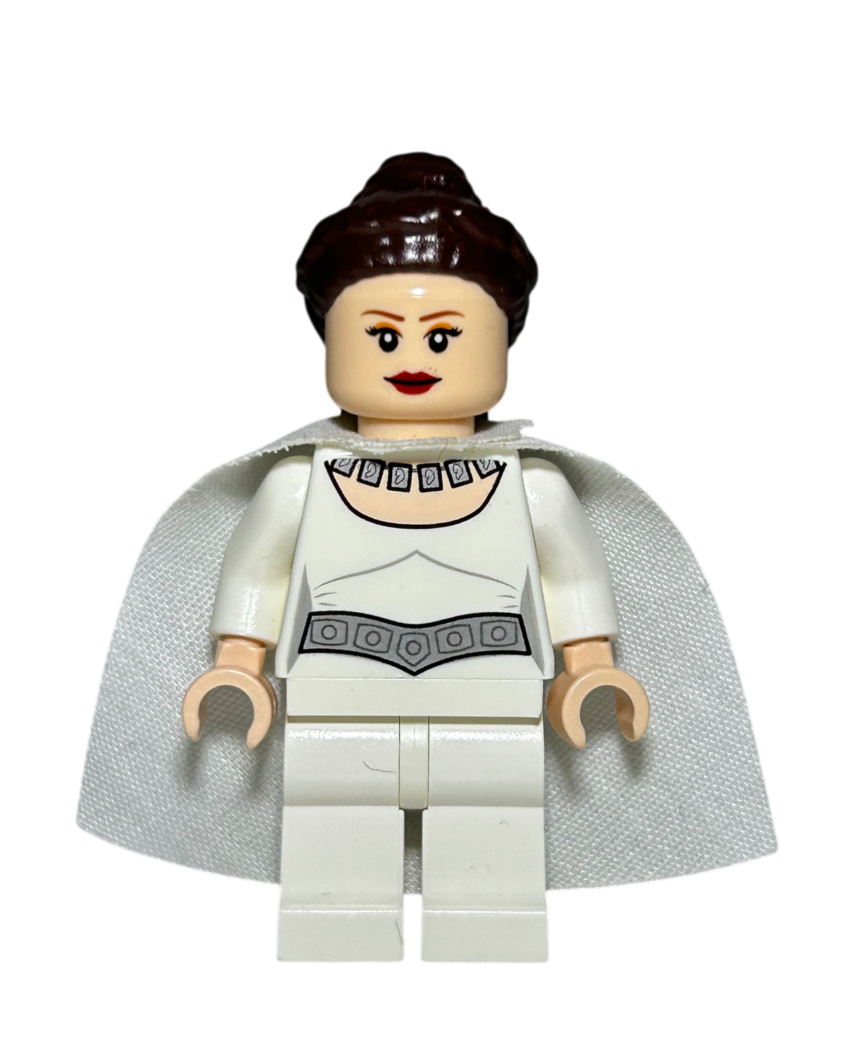 Prinzessin Leia SW0371 Celebration Outfit LEGO Star Wars Minifigur Vorderansicht brick2d2