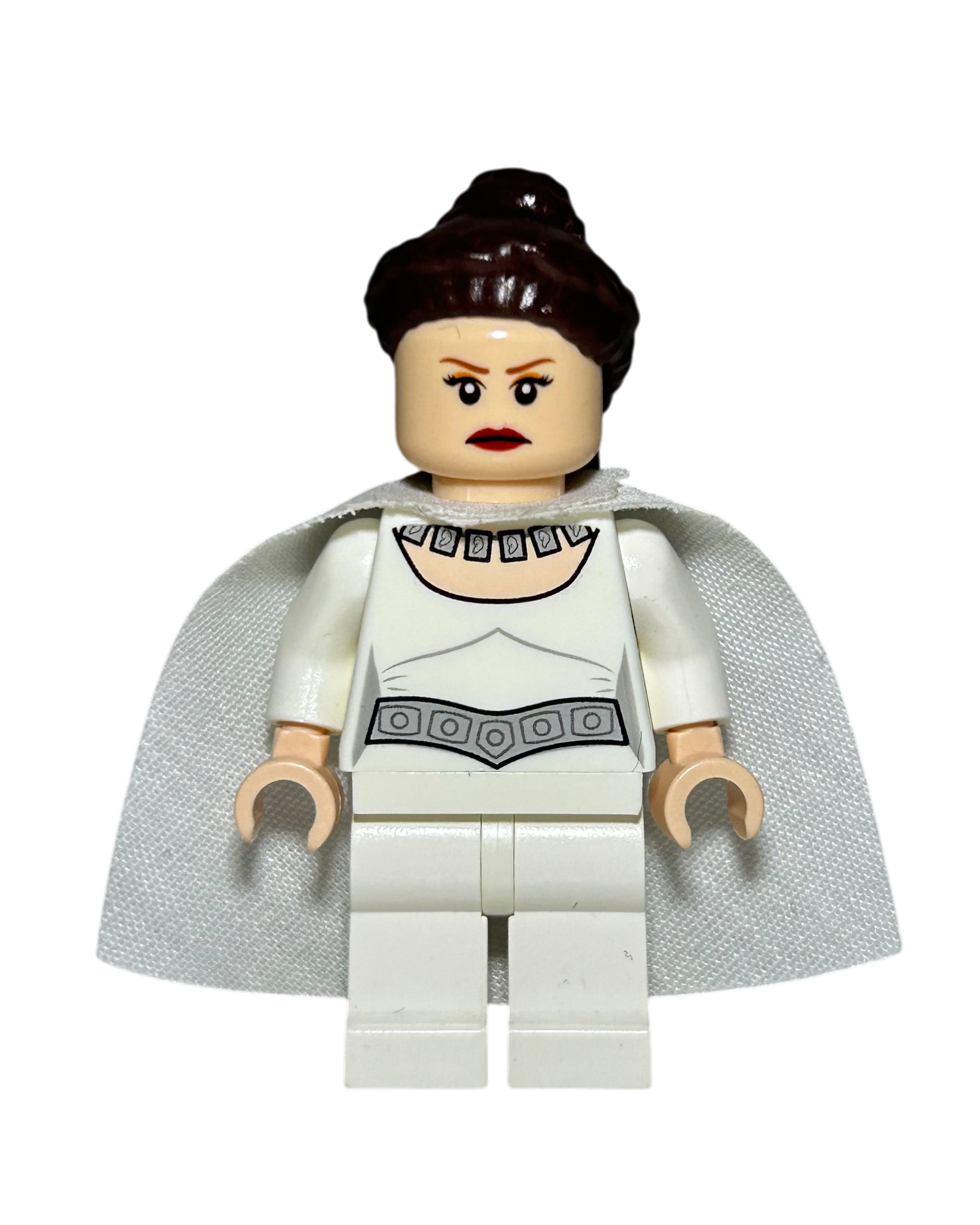 Prinzessin Leia SW0371 Celebration Outfit LEGO Star Wars Minifigur Detailansicht brick2d2