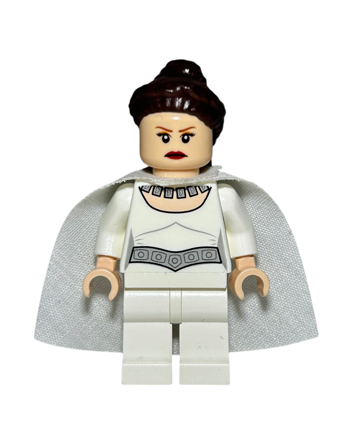 Prinzessin Leia SW0371 Celebration Outfit LEGO Star Wars Minifigur Detailansicht brick2d2