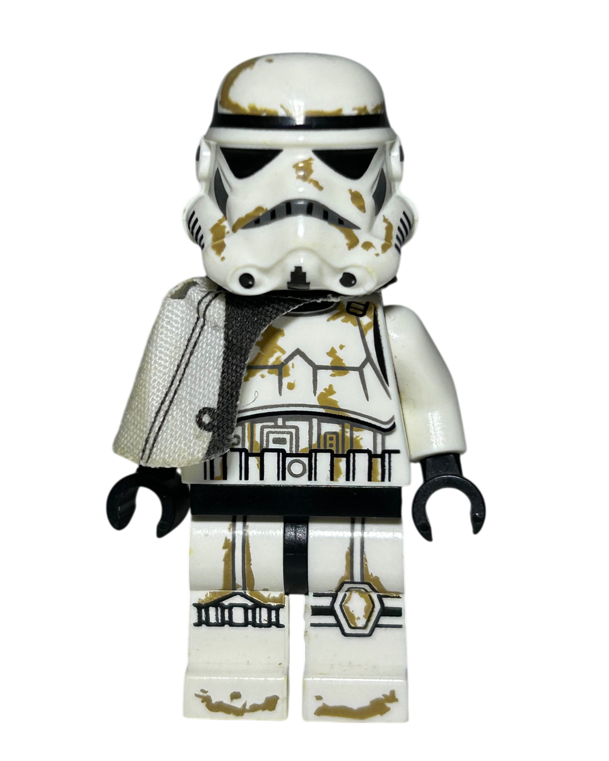 Imperial Sandtrooper weißes Pauldron SW0383 LEGO Star Wars Minifigur Vorderansicht brick2d2