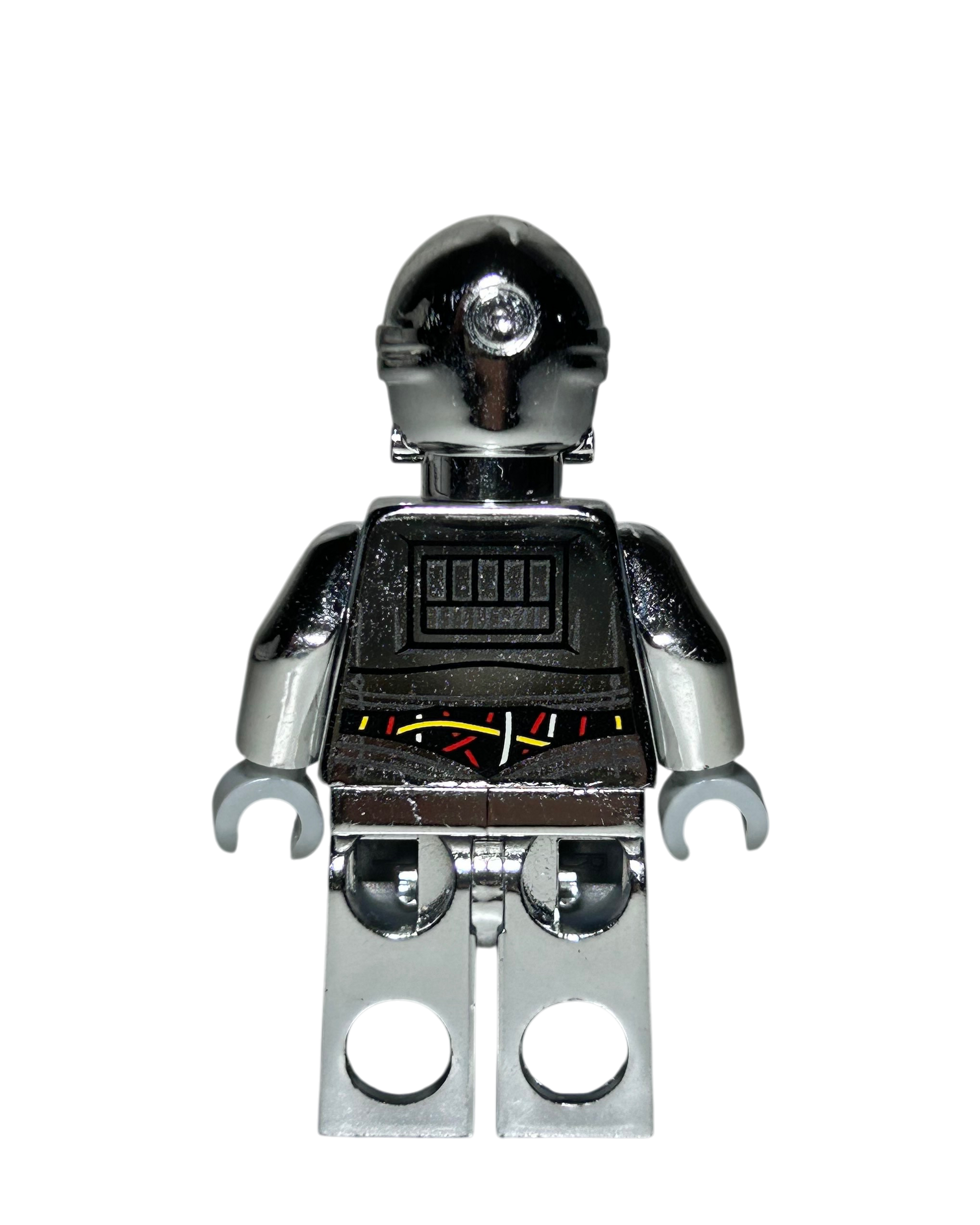 TC-14 SW0385 LEGO Star Wars Minifigur Chrome Silber Rückansicht brick2d2