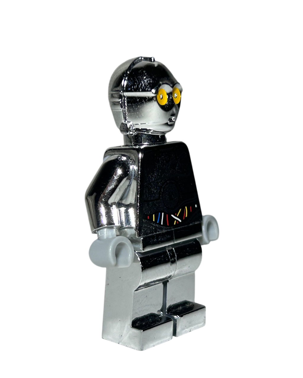 TC-14 SW0385 LEGO Star Wars Minifigur Chrome Silber Seitenansicht links brick2d2