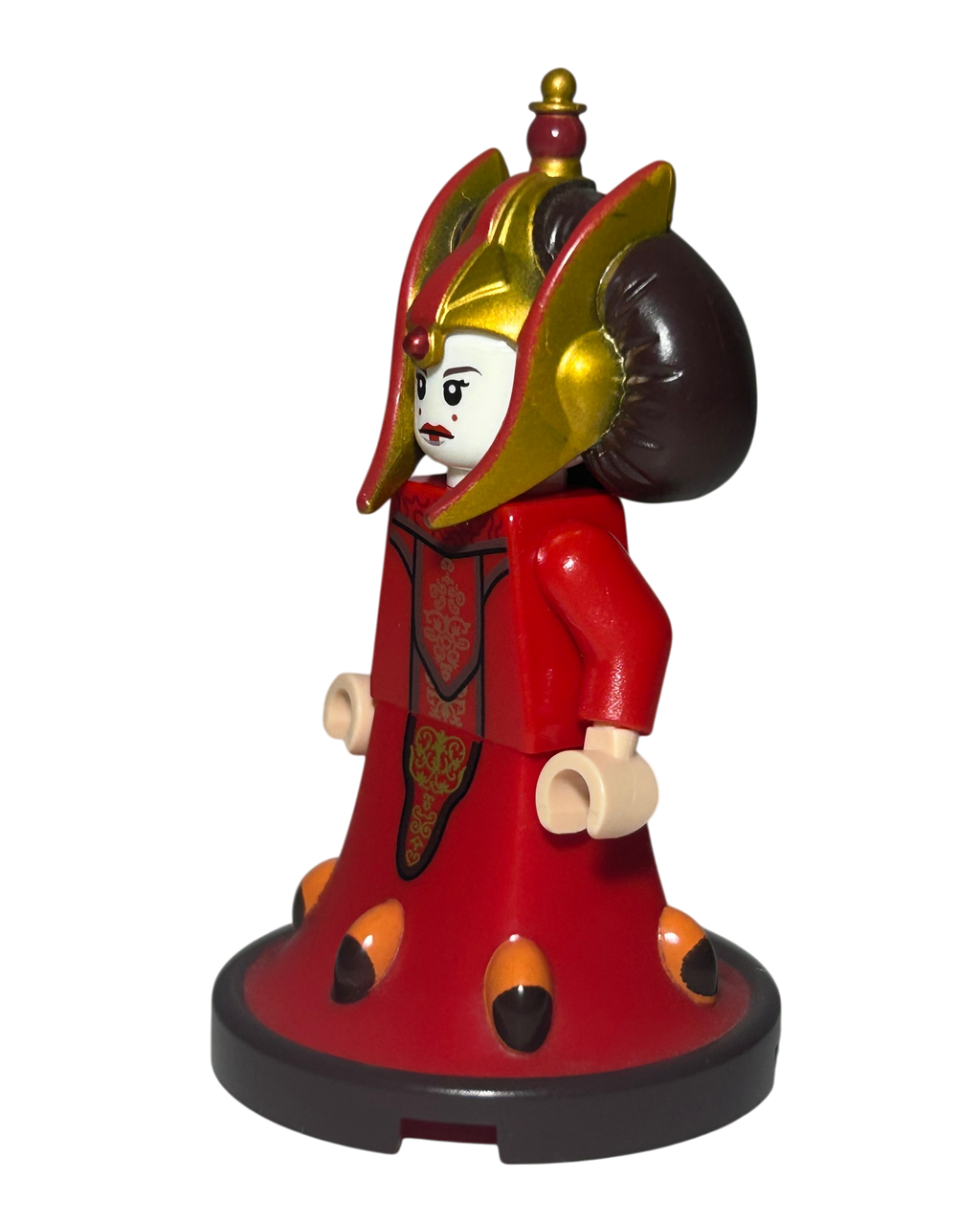 Königin Amidala SW0387 LEGO Star Wars Minifigur Bongo Set Seitenansicht rechts brick2d2
