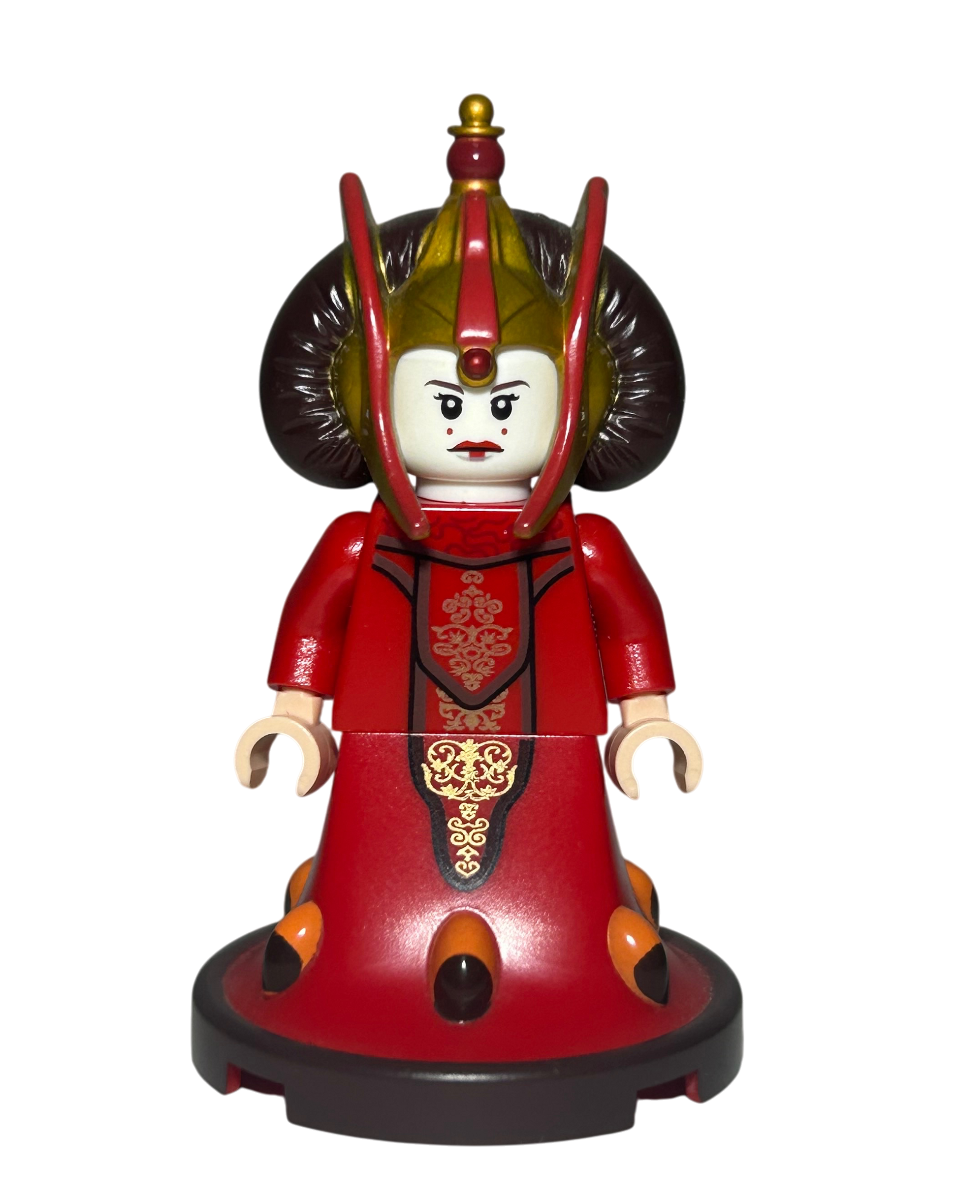 Königin Amidala SW0387 LEGO Star Wars Minifigur Bongo Set Vorderansicht brick2d2