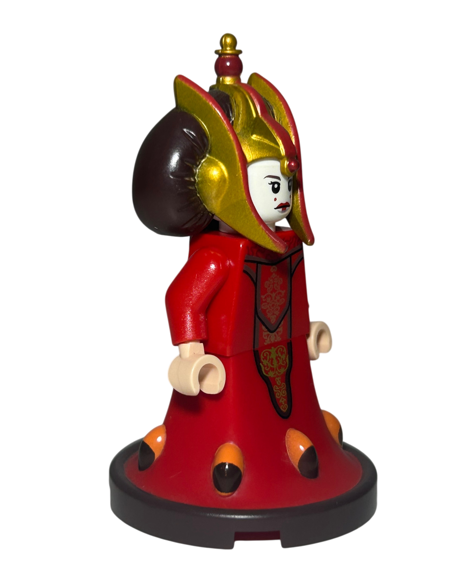 Königin Amidala SW0387 LEGO Star Wars Minifigur Bongo Set Seitenansicht links brick2d2