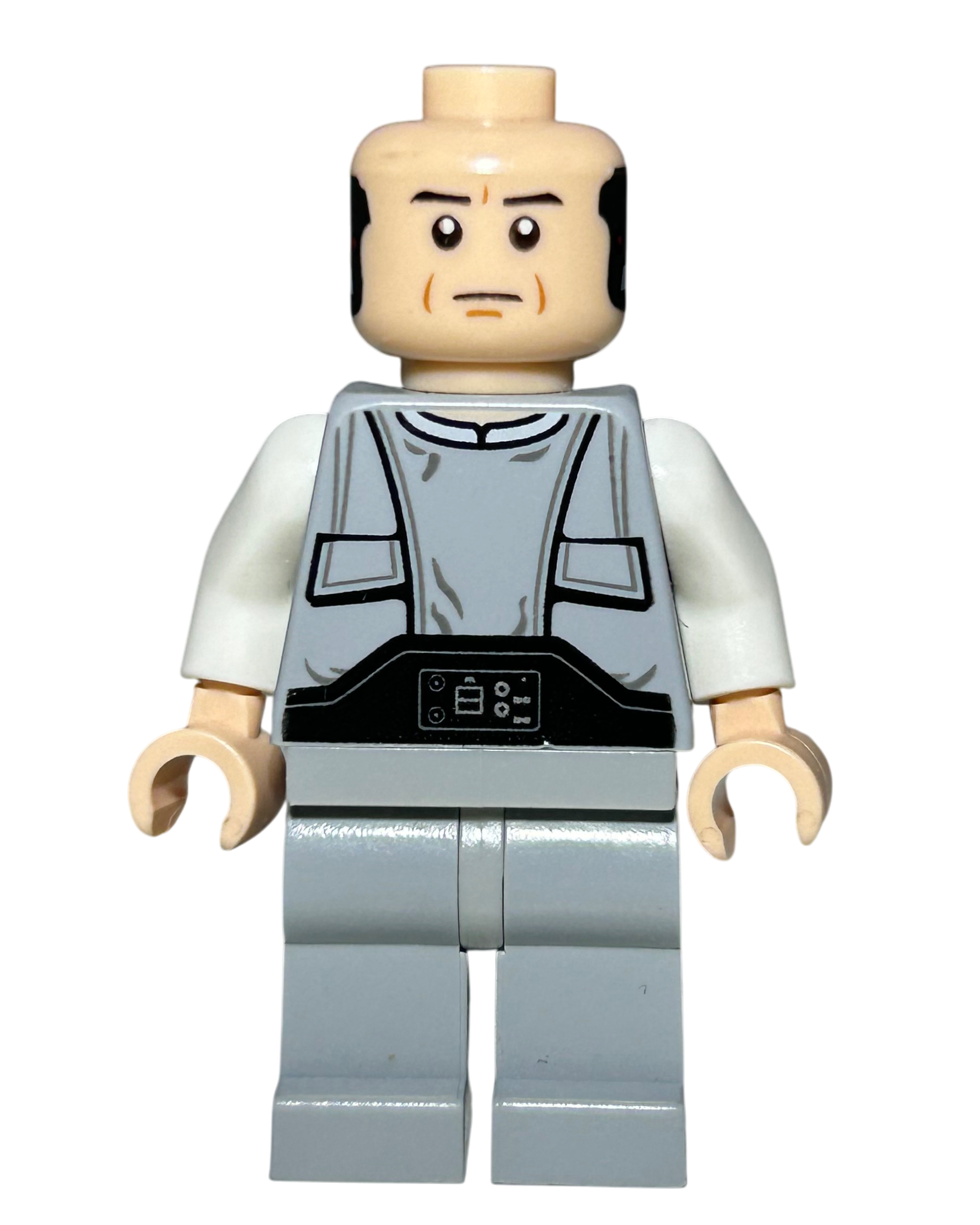 LEGO Star Wars Minifigur Lobot SW0400 Vorderansicht brick2d2