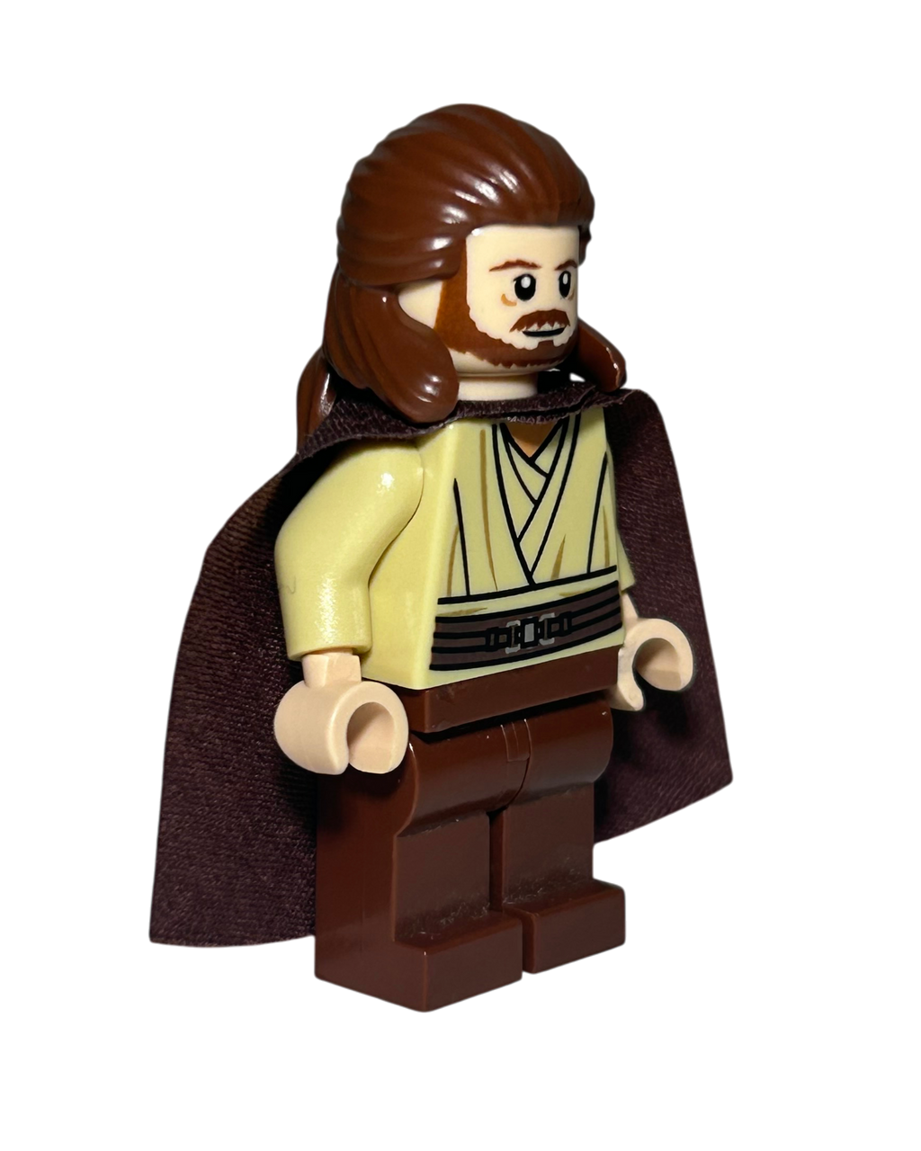 LEGO Star Wars Minifigur Qui-Gon Jinn SW0410 Seitenansicht
