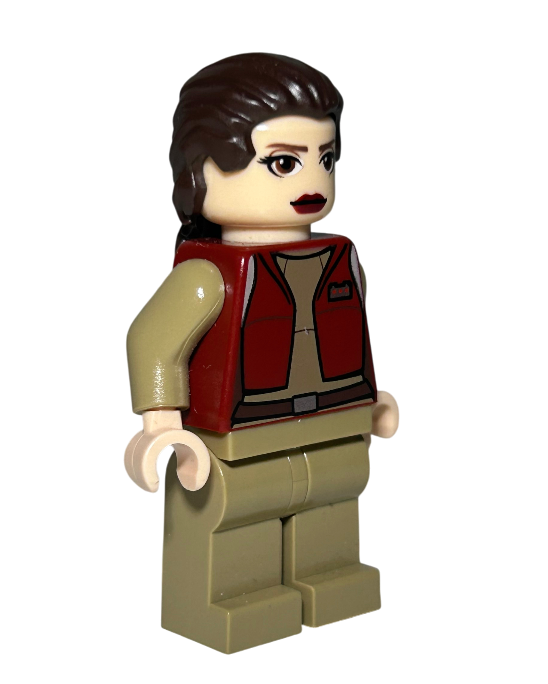 Lego Star Wars Minifigur Padmé Amidala Clone Wars SW0411 Seitenansicht links brick2d2