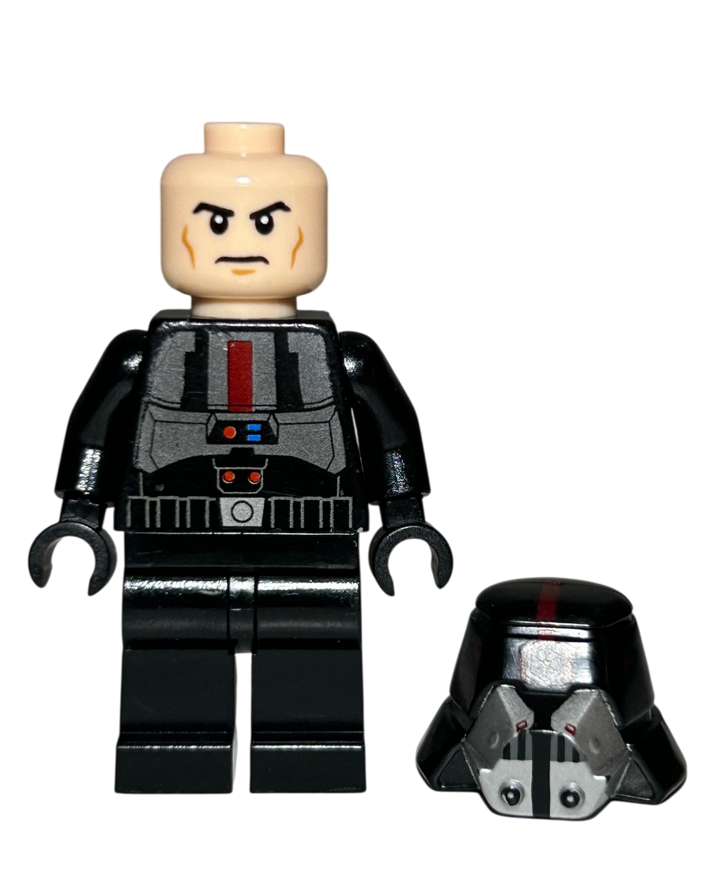 Sith Trooper SW0414 LEGO Star Wars Minifigur schwarze Rüstung Detailansicht brick2d2