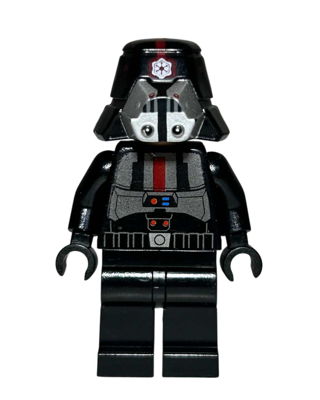 Sith Trooper SW0414 LEGO Star Wars Minifigur schwarze Rüstung Vorderansicht brick2d2