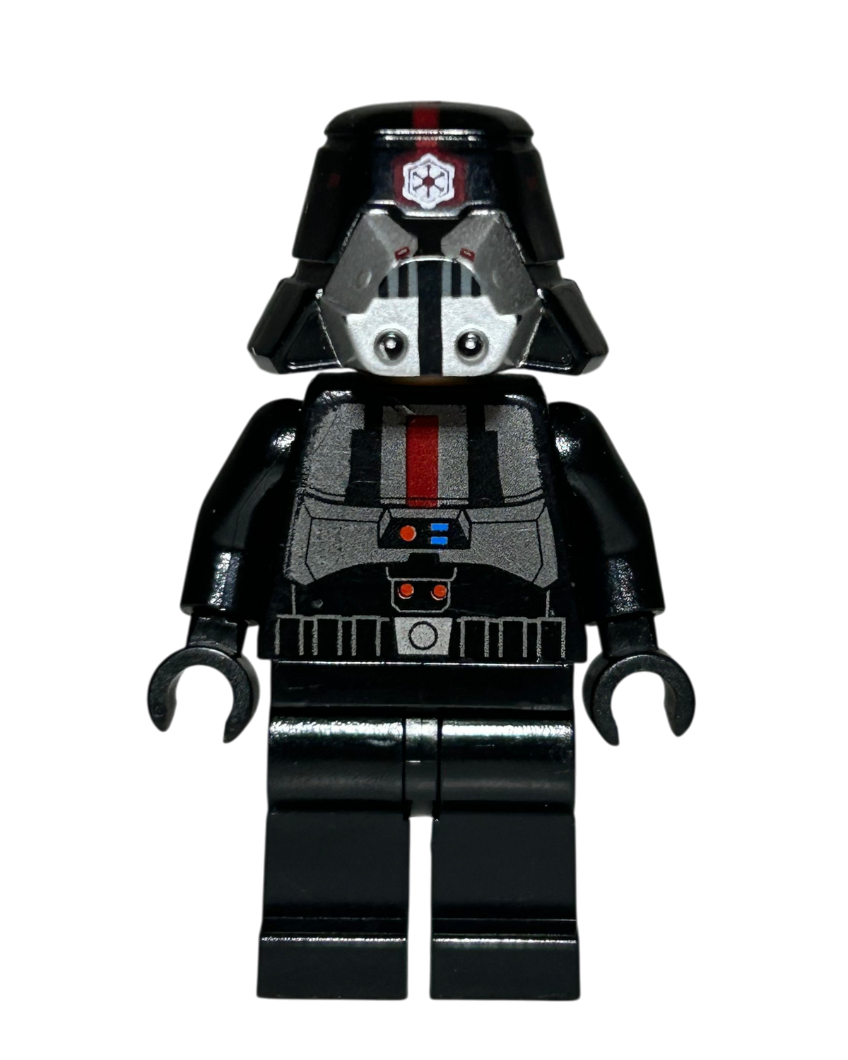 Sith Trooper SW0414 LEGO Star Wars Minifigur schwarze Rüstung Vorderansicht brick2d2