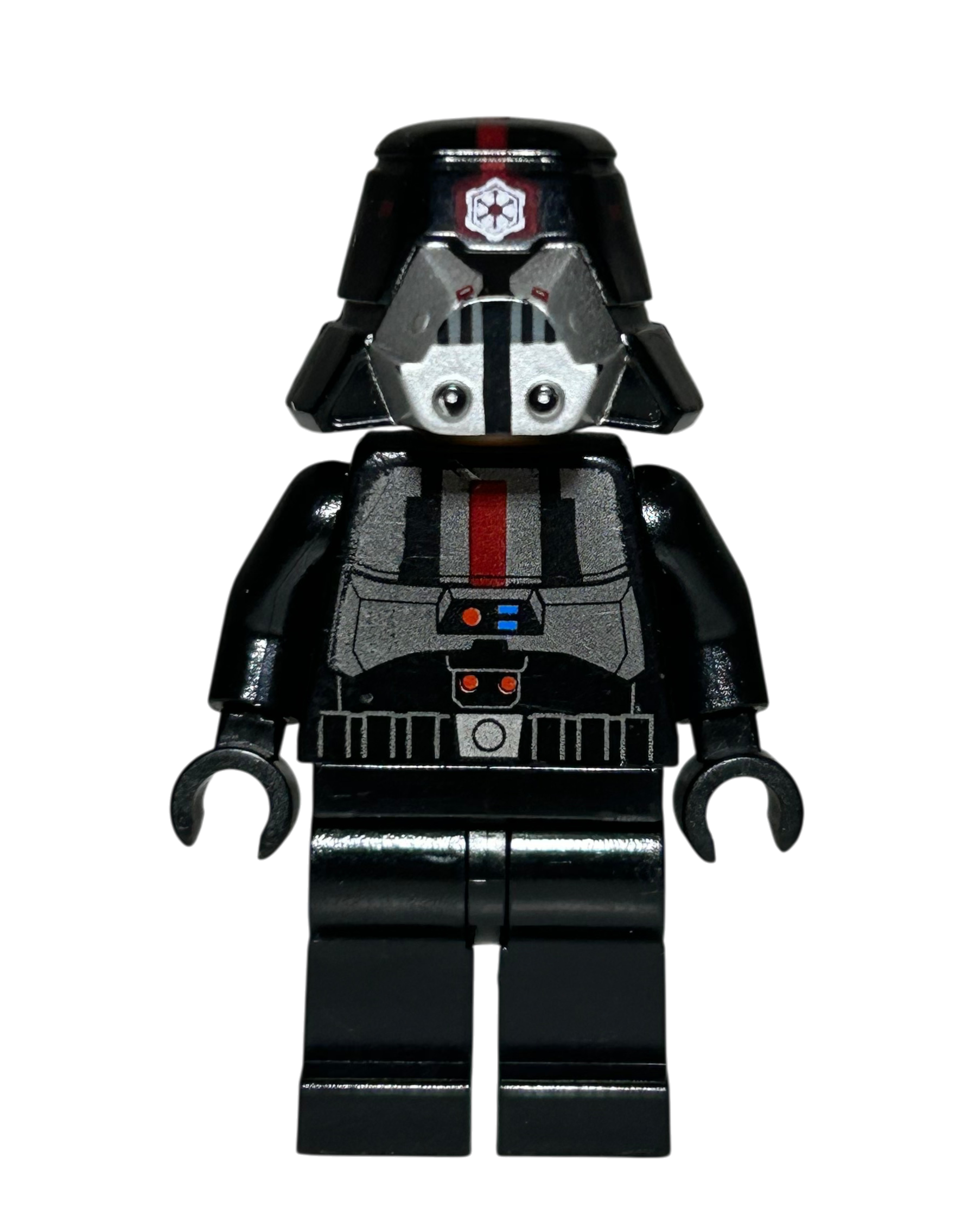 Sith Trooper SW0414 LEGO Star Wars Minifigur schwarze Rüstung Vorderansicht brick2d2