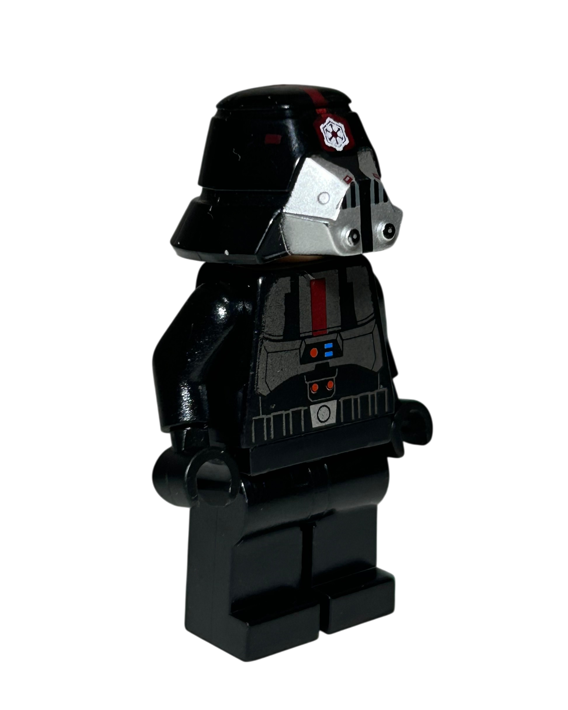 Sith Trooper SW0414 LEGO Star Wars Minifigur schwarze Rüstung Seitenansicht links brick2d2