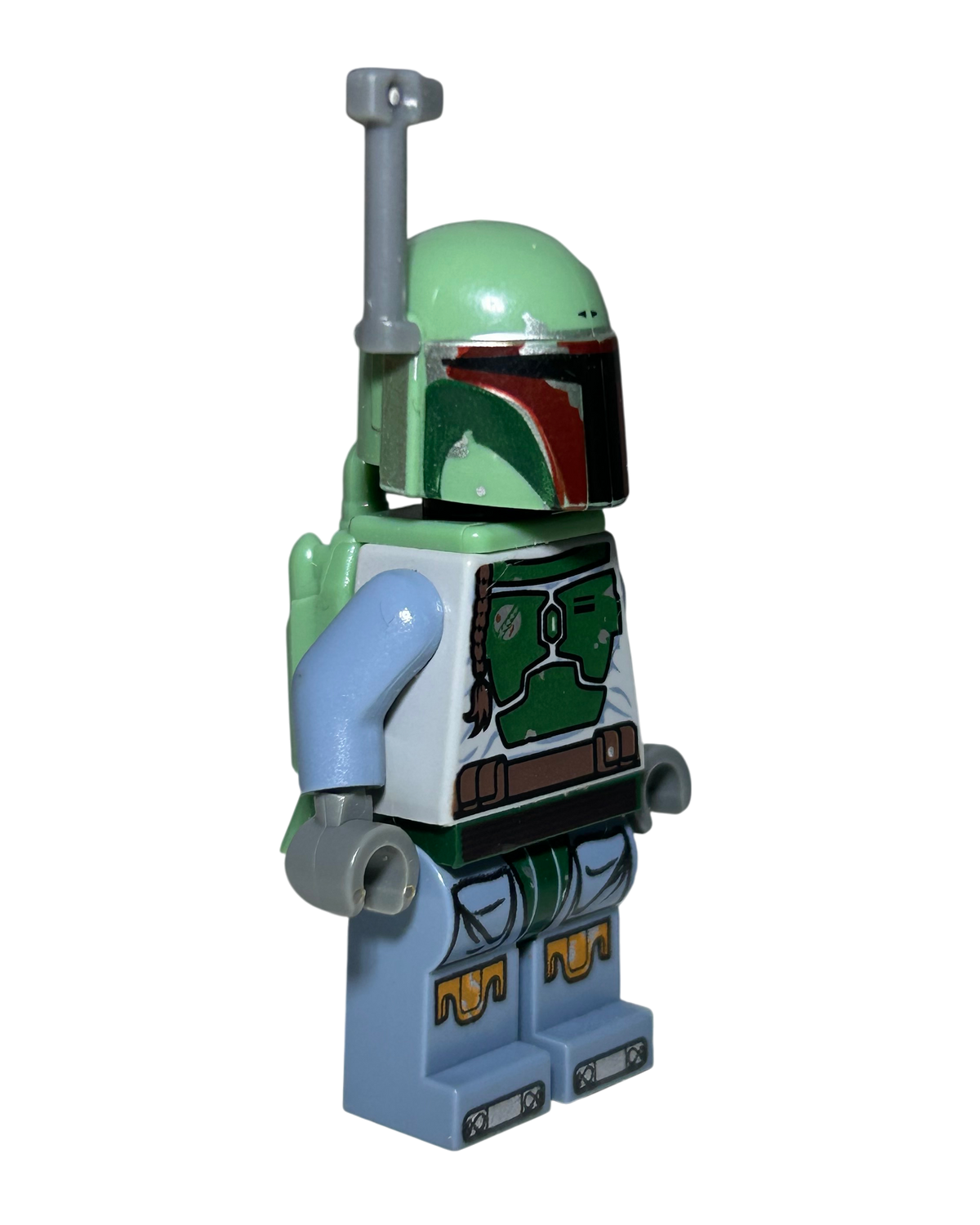 Boba Fett Balaclava Kopf SW0431 LEGO Star Wars Minifigur Seitenansicht links brick2d2