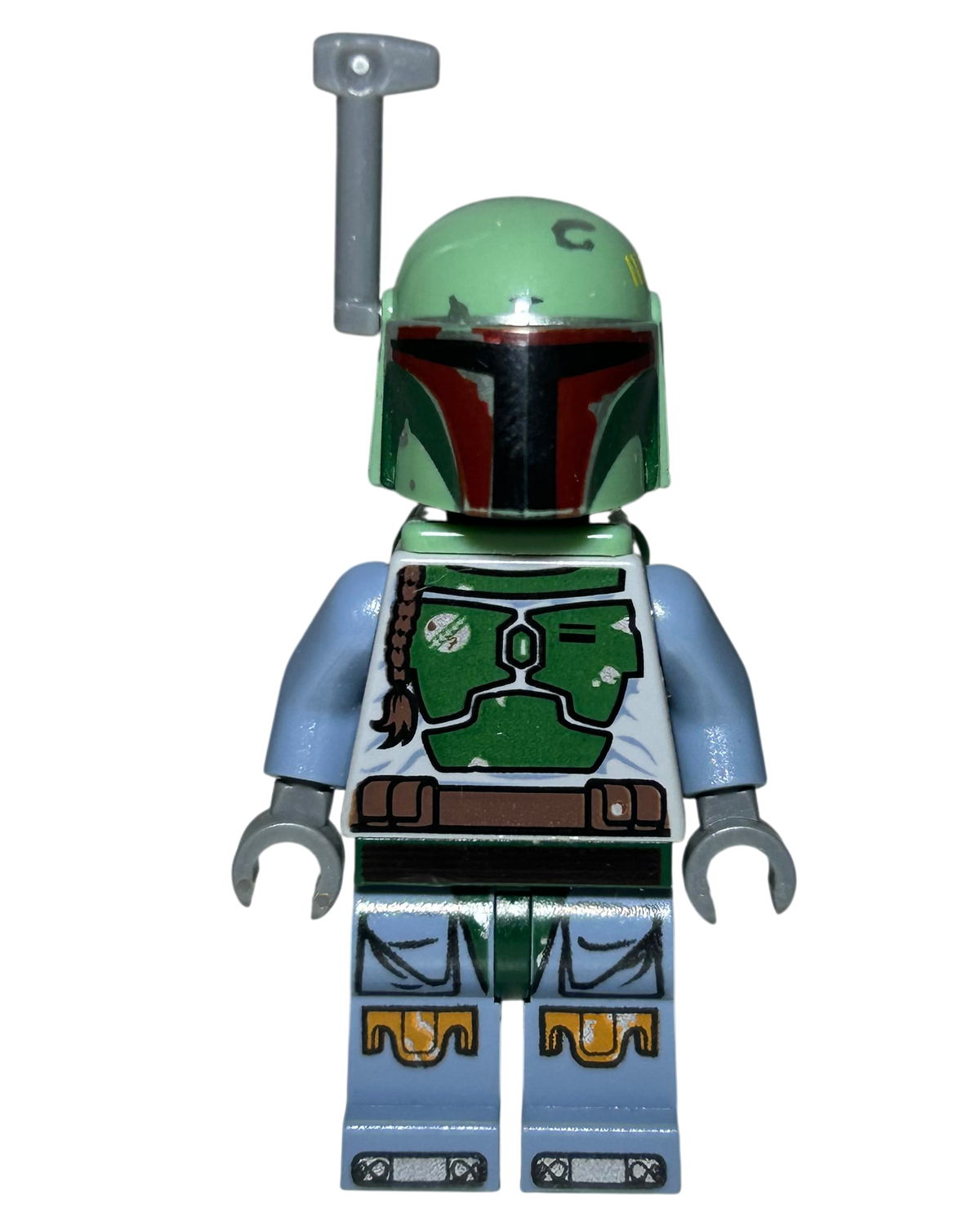 Boba Fett Balaclava Kopf SW0431 LEGO Star Wars Minifigur Vorderansicht brick2d2