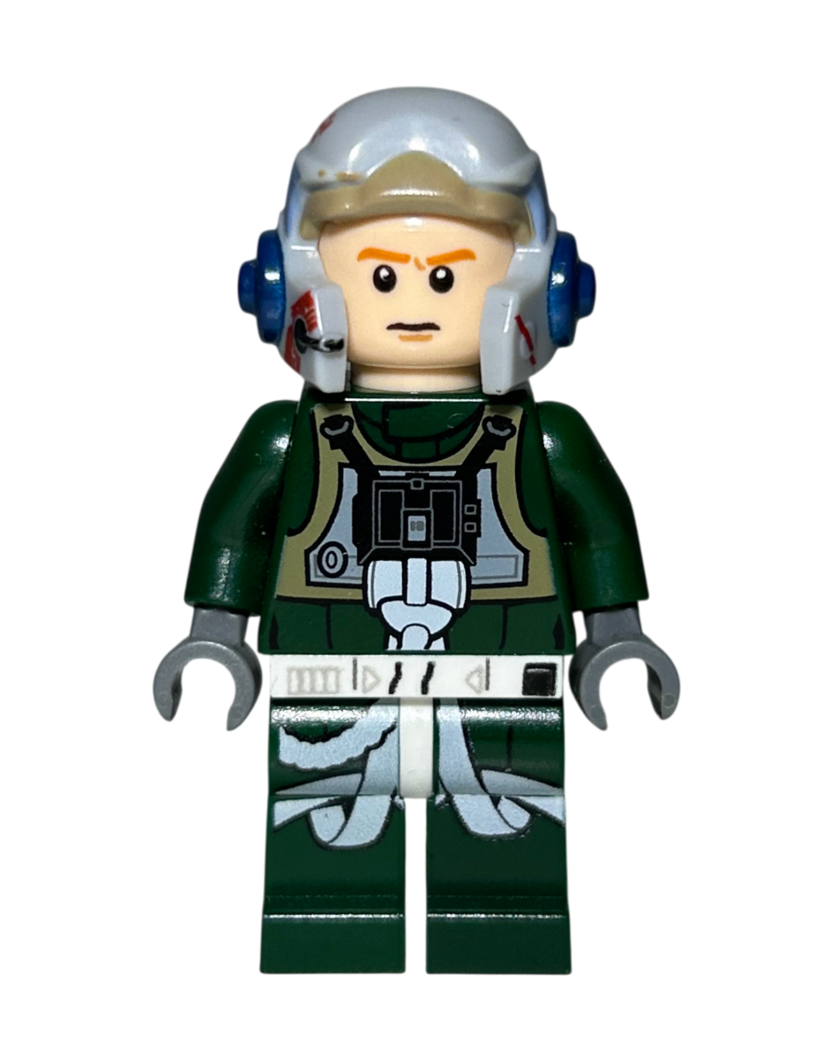 A Wing Pilot SW0437 LEGO Star Wars Minifigur Vorderansicht brick2d2