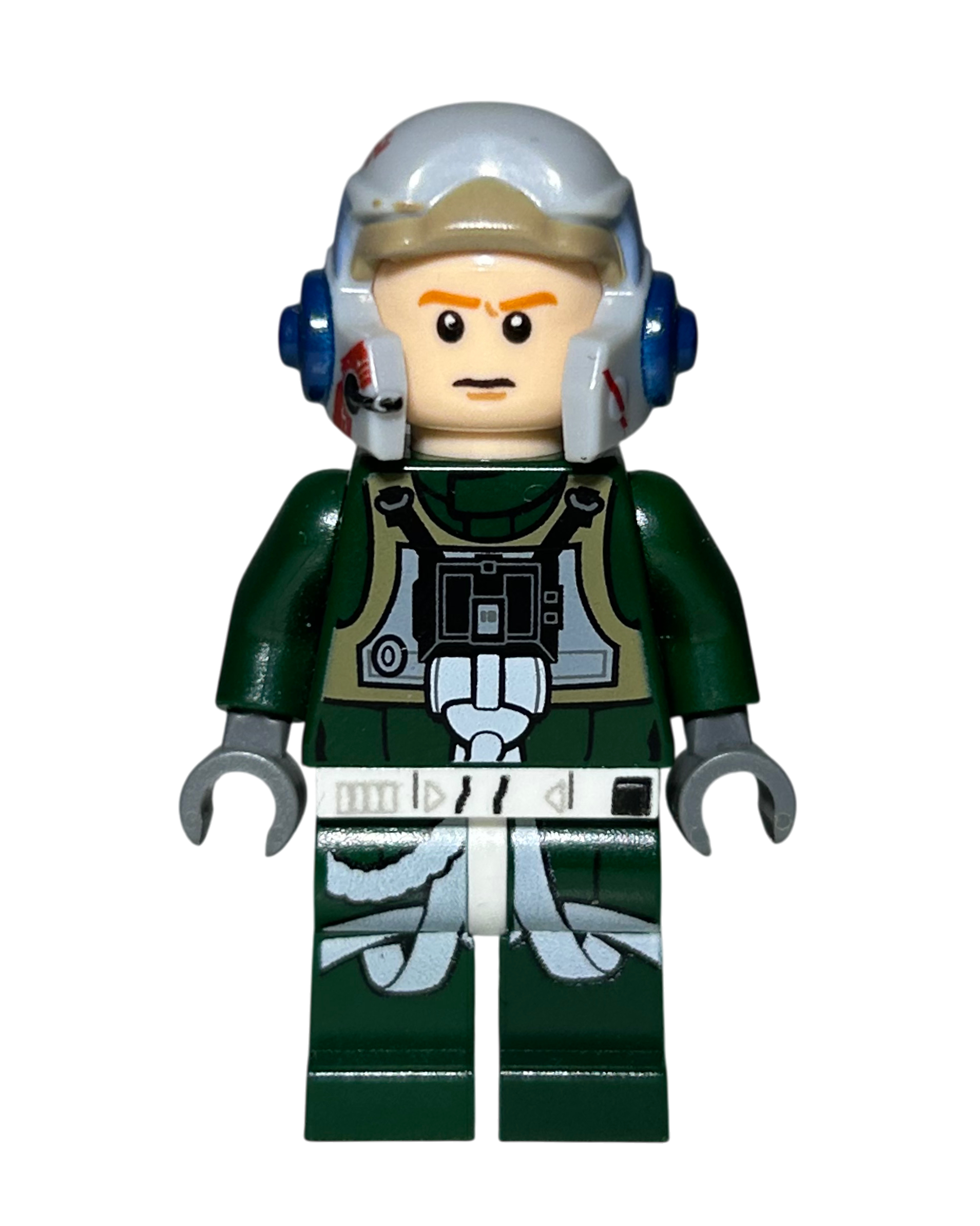 A Wing Pilot SW0437 LEGO Star Wars Minifigur Vorderansicht brick2d2