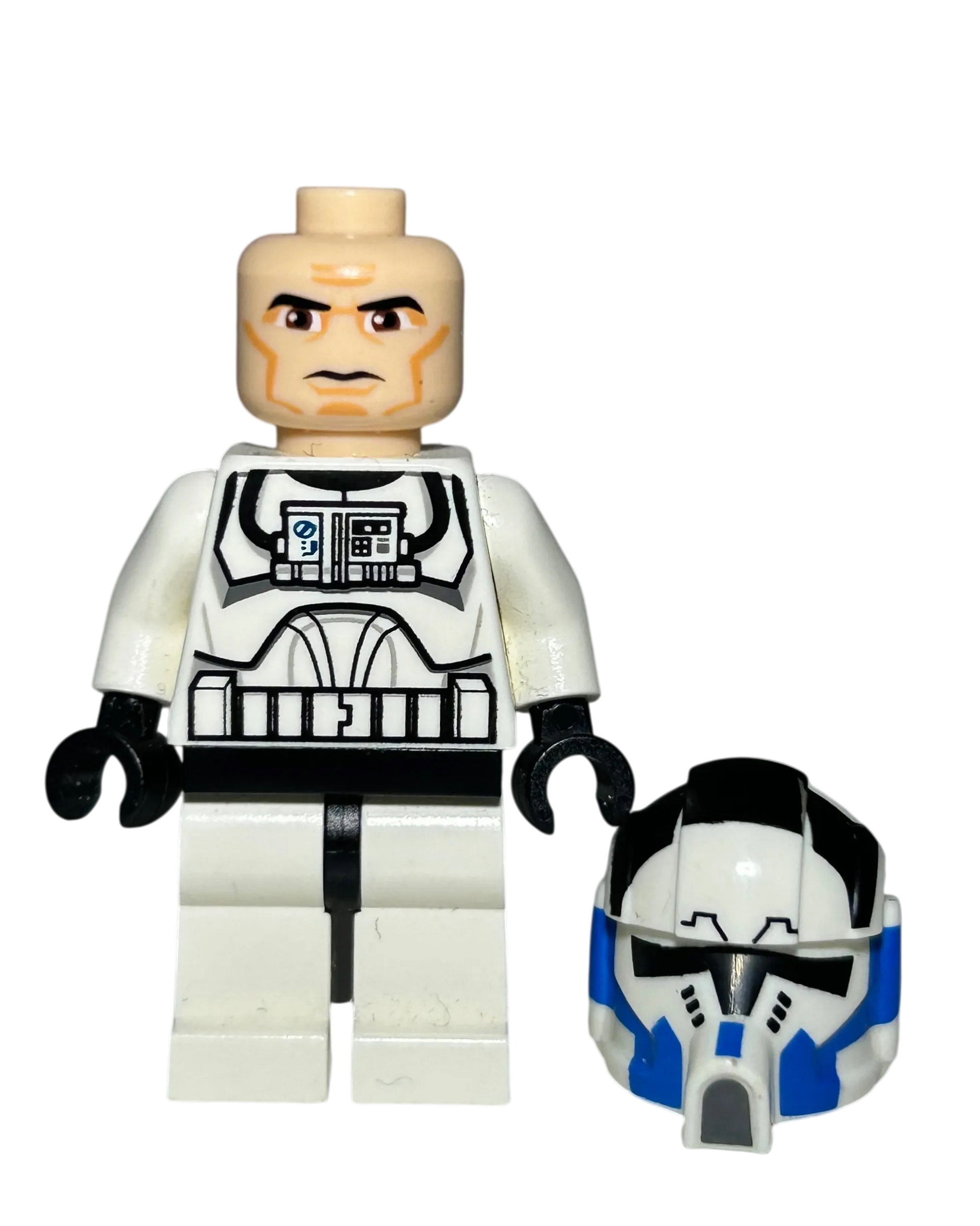 501st Clone Pilot SW0439 LEGO Star Wars Minifigur Phase 2 Detailansicht brick2d2