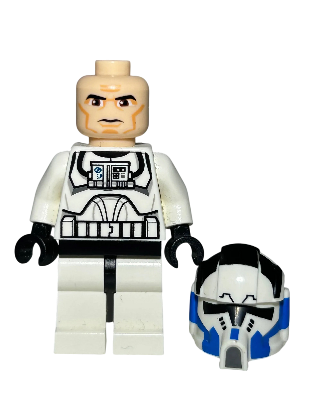 501st Clone Pilot SW0439 LEGO Star Wars Minifigur Phase 2 Detailansicht brick2d2