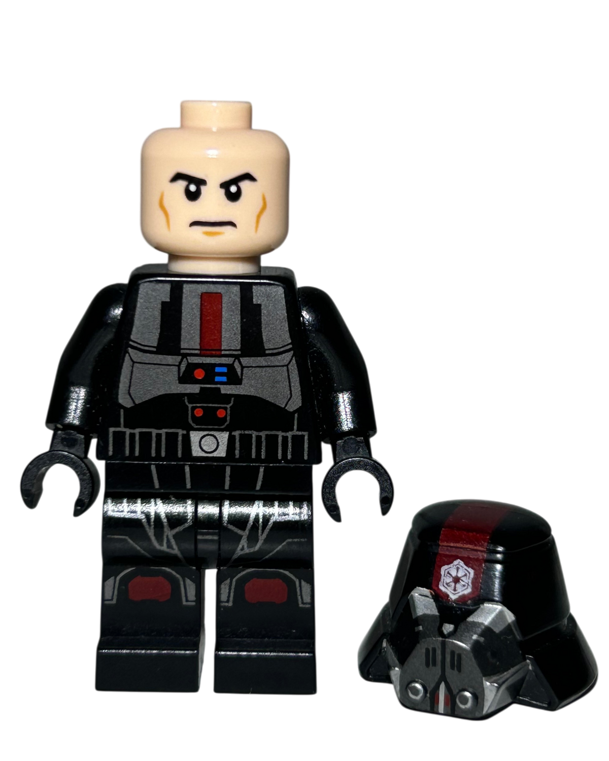 Sith Trooper Schwarze Rüstung SW0443 LEGO Star Wars Minifigur Detailansicht brick2d2
