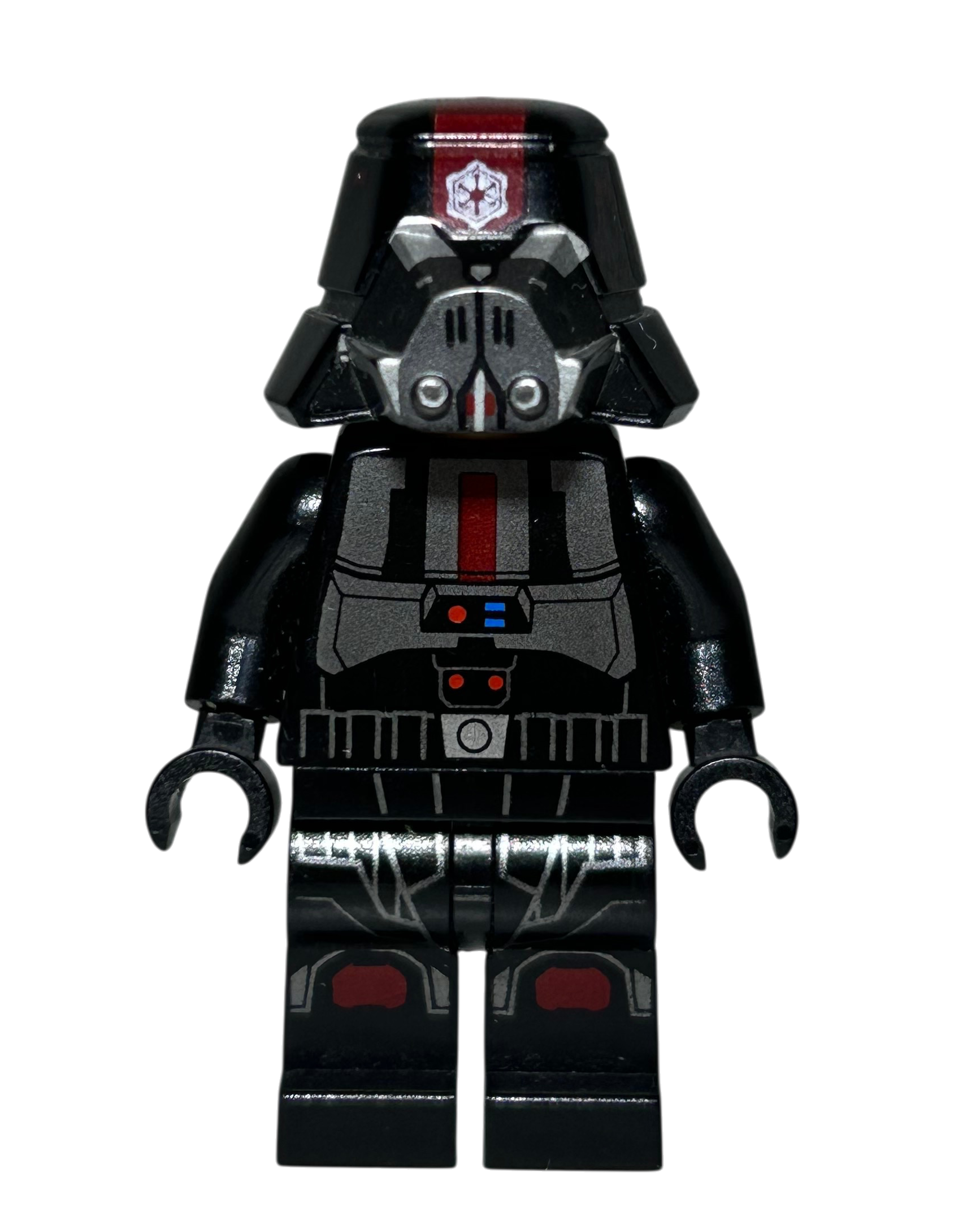 Sith Trooper Schwarze Rüstung SW0443 LEGO Star Wars Minifigur Vorderansicht brick2d2