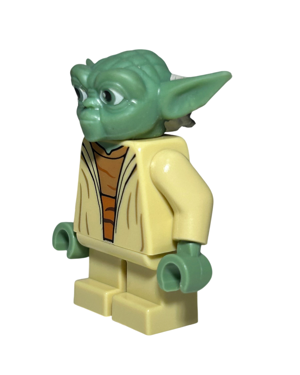 Lego Star Wars Minifigur Meister Yoda Clone Wars SW0446a Seitenansicht rechts brick2d2