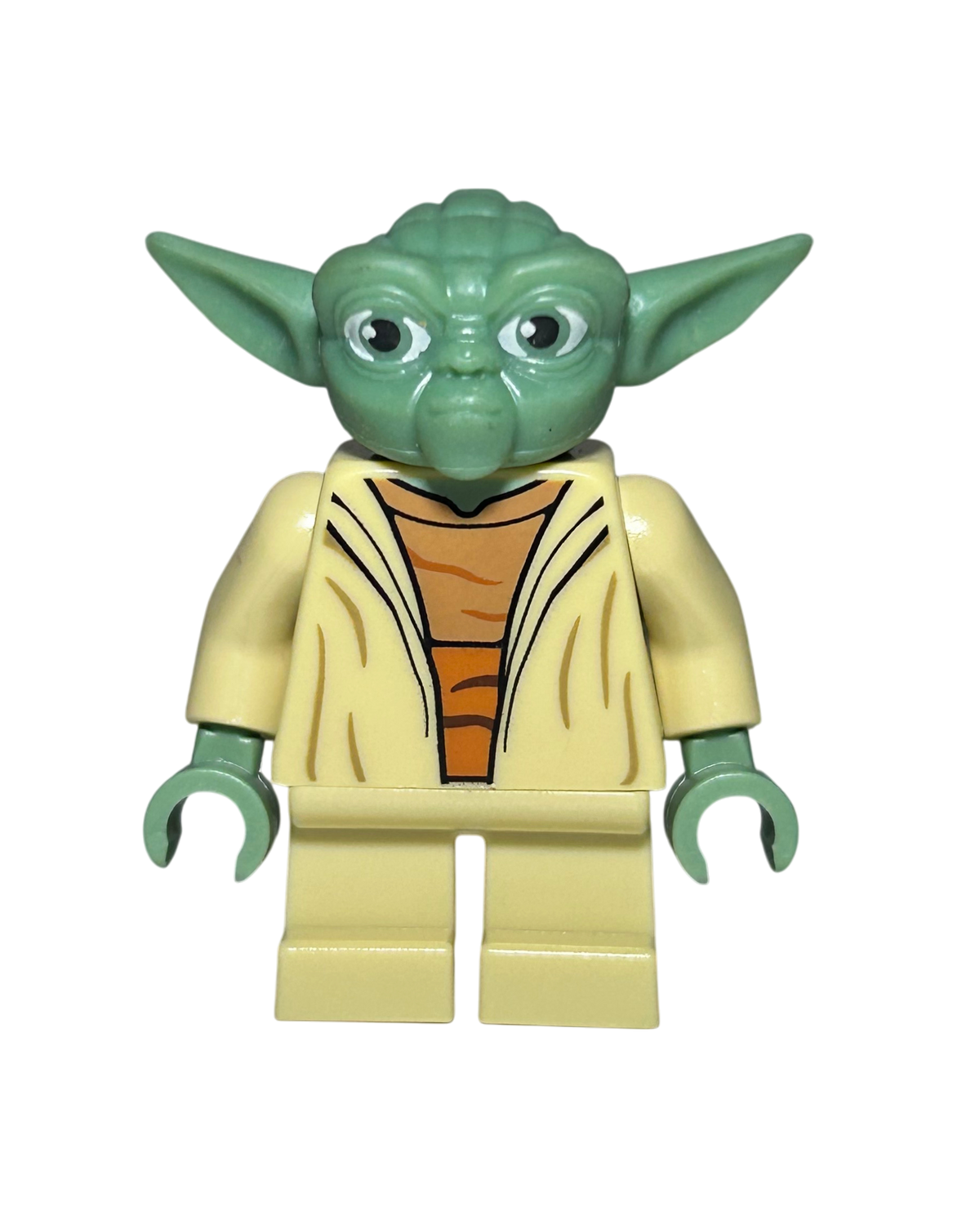Lego Star Wars Minifigur Meister Yoda Clone Wars SW0446a Vorderansicht brick2d2