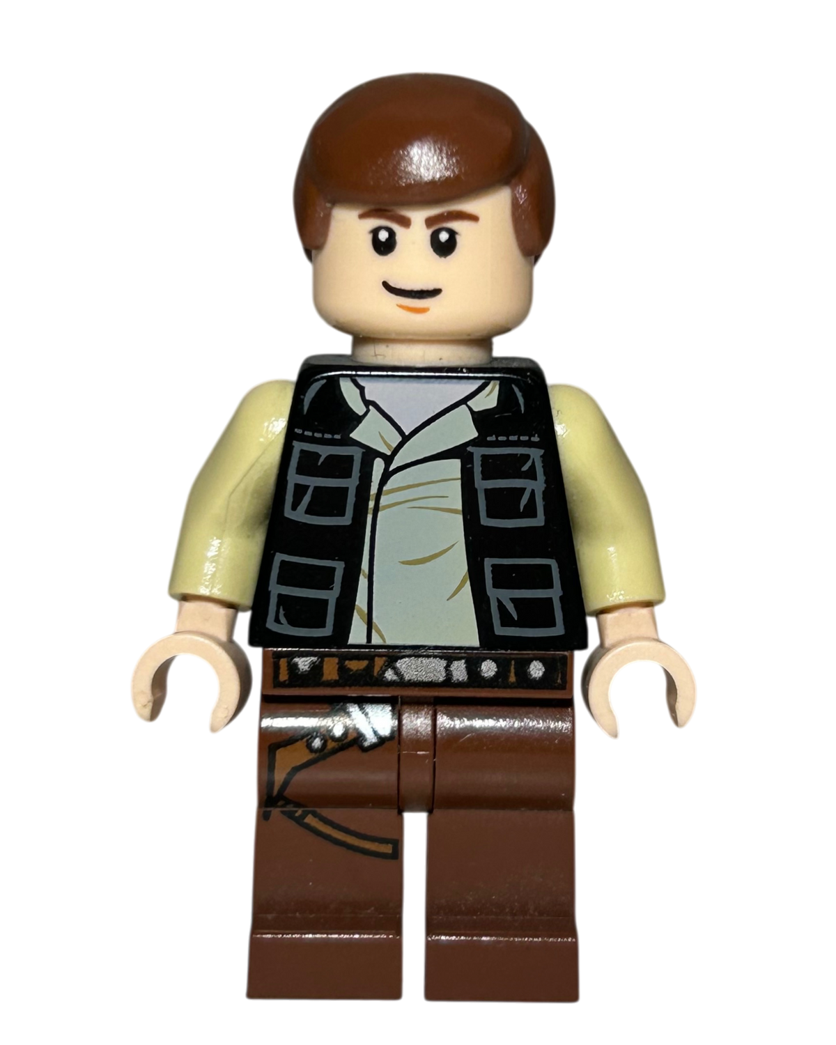 Han Solo SW0451 LEGO Star Wars Minifigur Vorderansicht brick2d2
