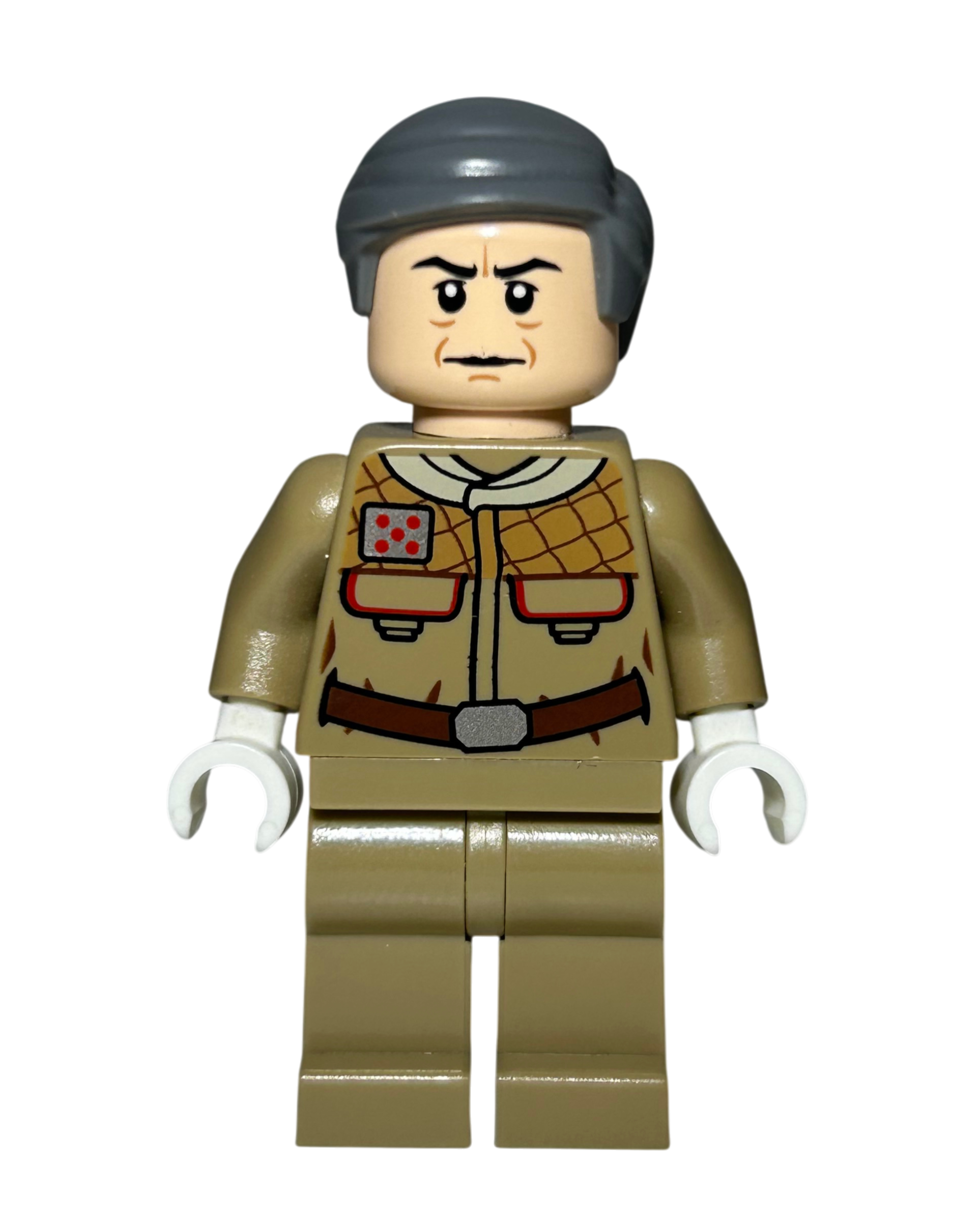 General Rieekan SW0460 LEGO Star Wars Minifigur Vorderansicht brick2d2