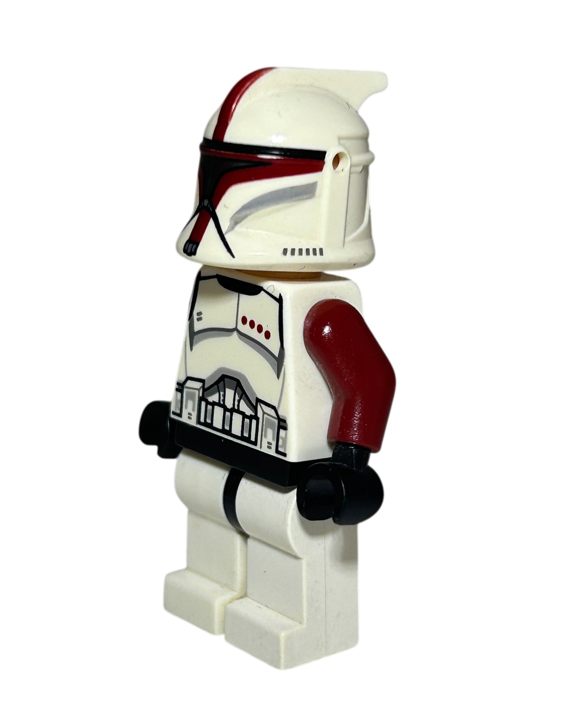 Clone Trooper Captain Phase 1 Rot SW0492 LEGO Star Wars Minifigur Seitenansicht rechts brick2d2